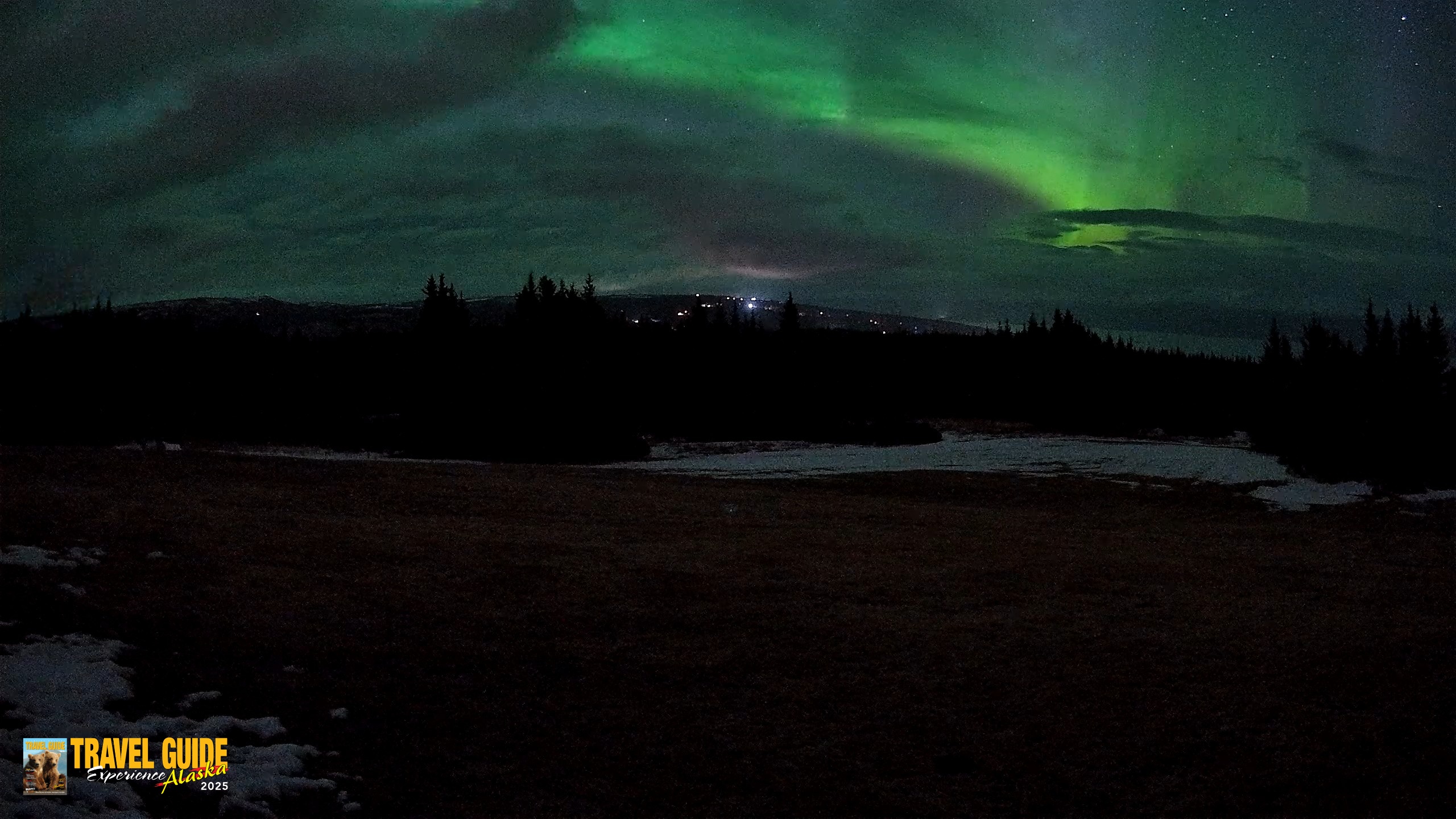 Snapshot of Homer Alaska Northern Lights Live Cam taken Apr 20, 2026, 3:31am AKDT