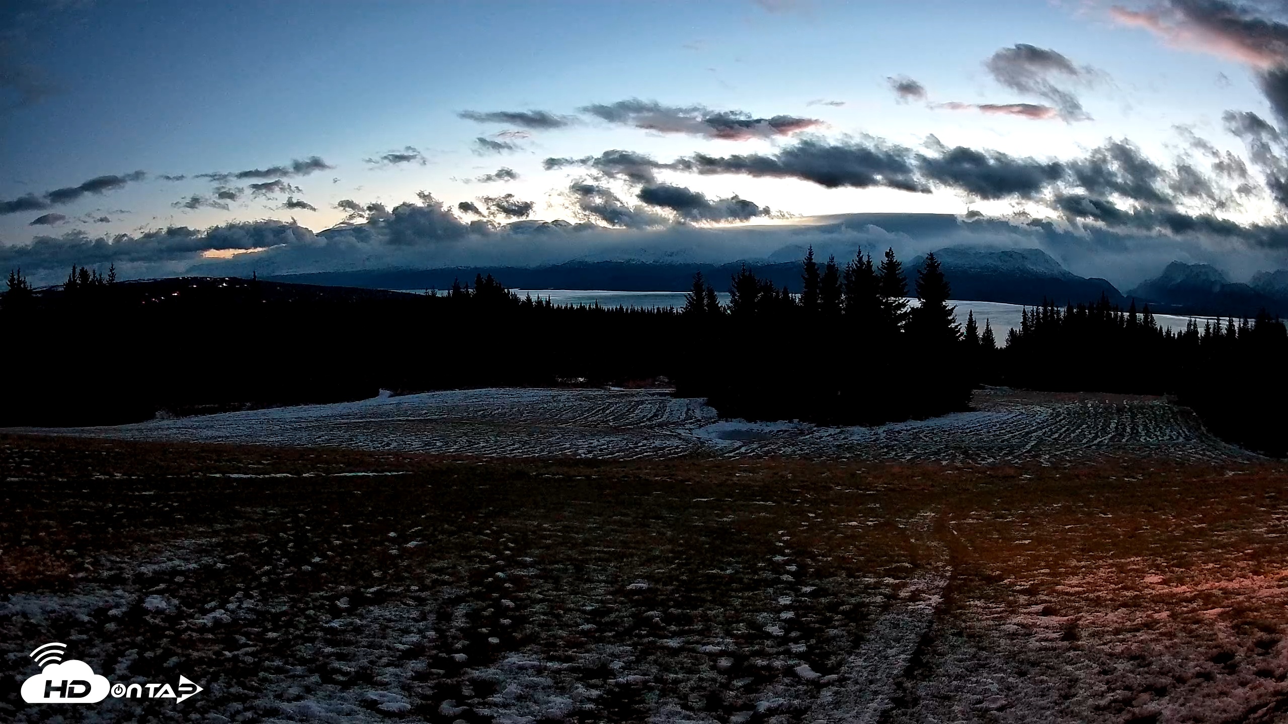 Snapshot of Homer Alaska Northern Lights Live Cam taken Dec 2, 2025, 8:27am AKST