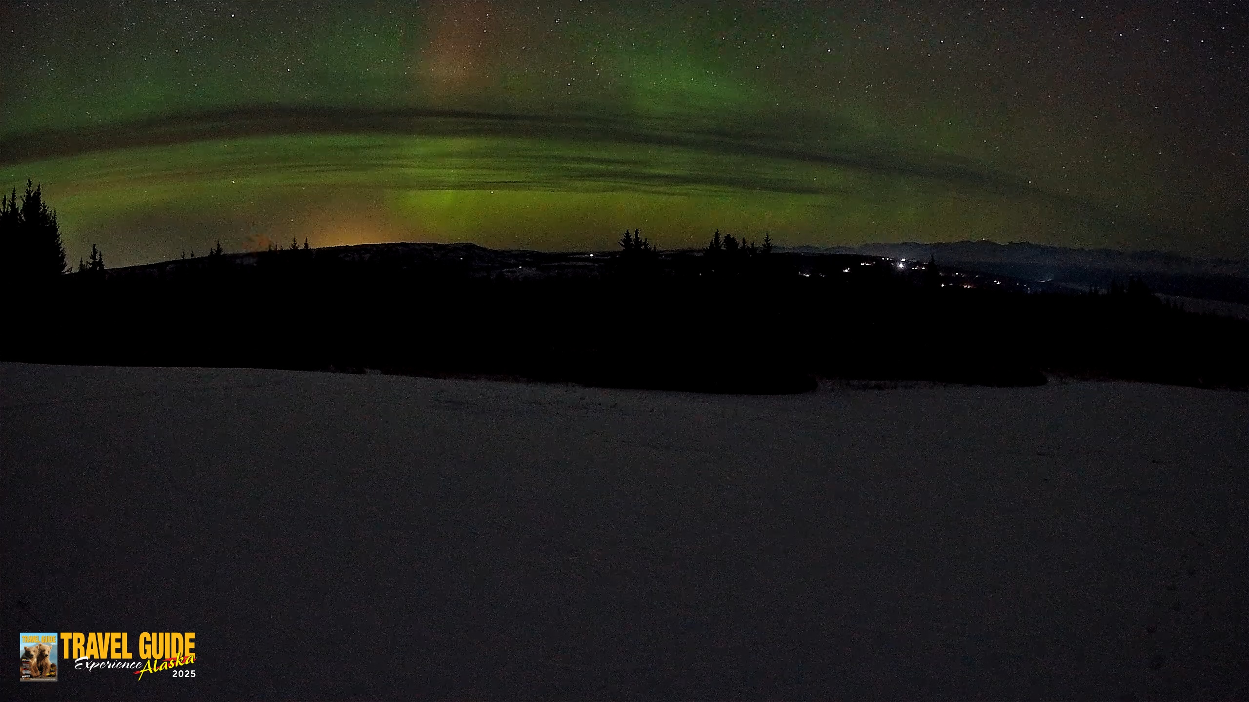 Snapshot of Homer Alaska Northern Lights Live Cam taken Jan 24, 2026, 3:12am AKST