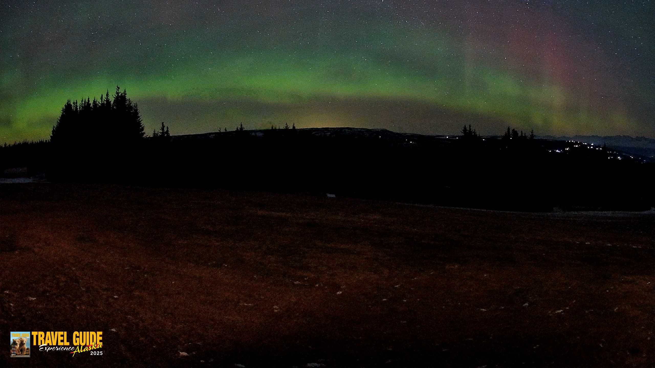 Snapshot of Homer Alaska Northern Lights Live Cam taken Dec 22, 2025, 6:27am AKST