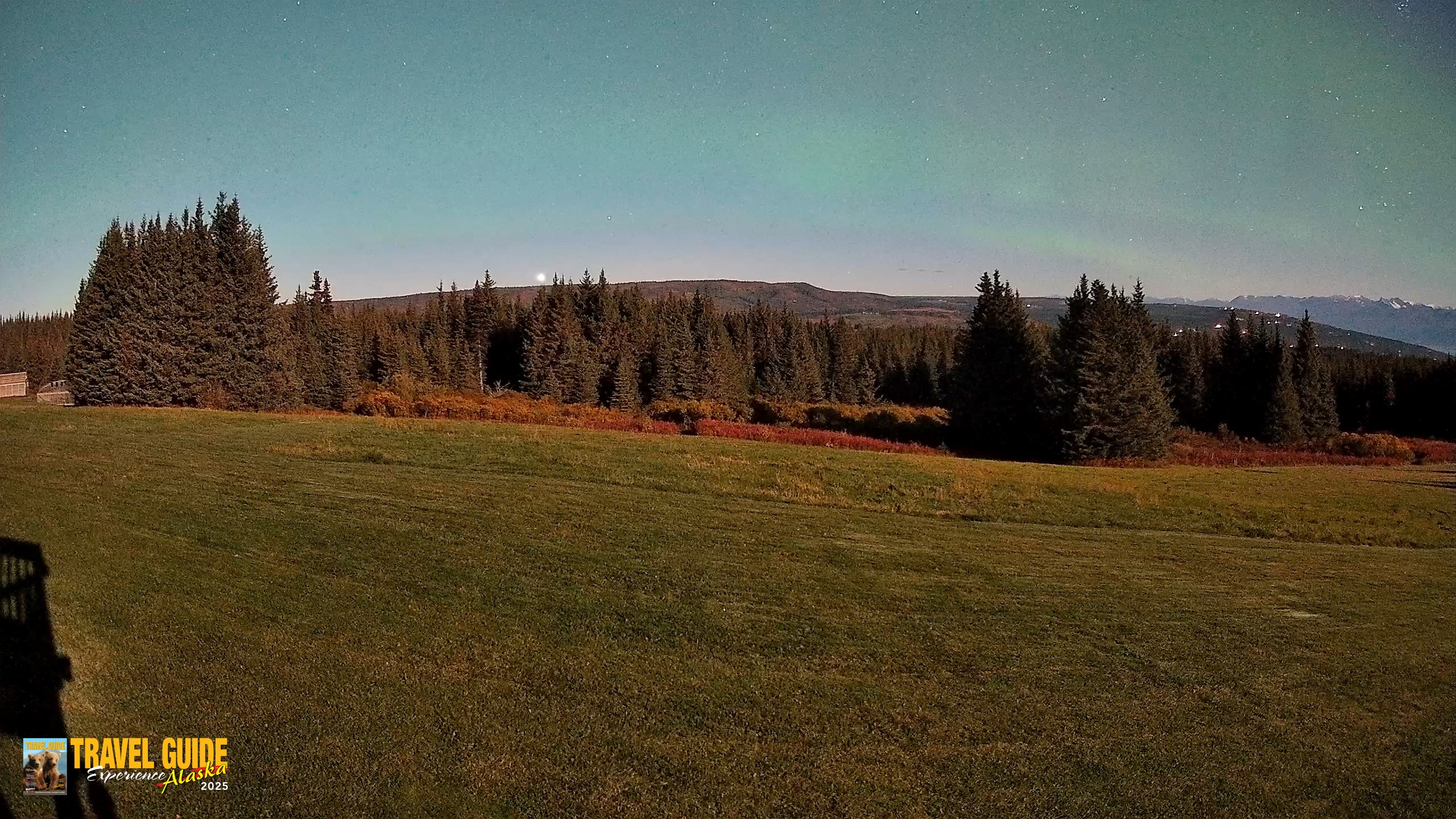 Snapshot of Homer Alaska Northern Lights Live Cam taken Sep 23, 2026, 11:28pm AKDT