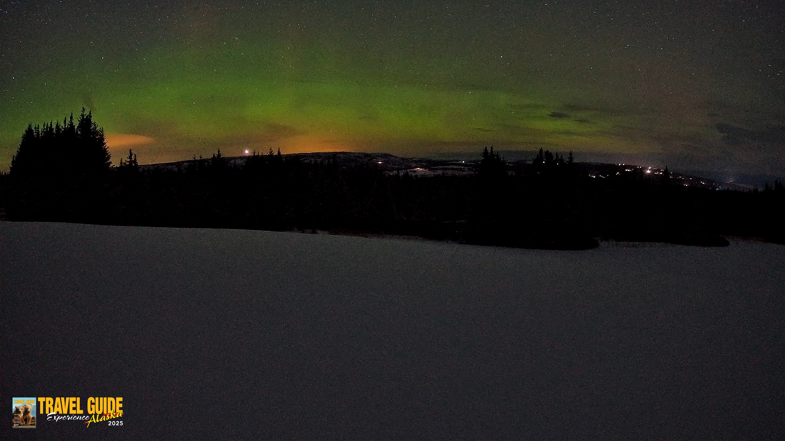 Snapshot of Homer Alaska Northern Lights Live Cam taken Mar 9, 2026, 5:23am AKDT