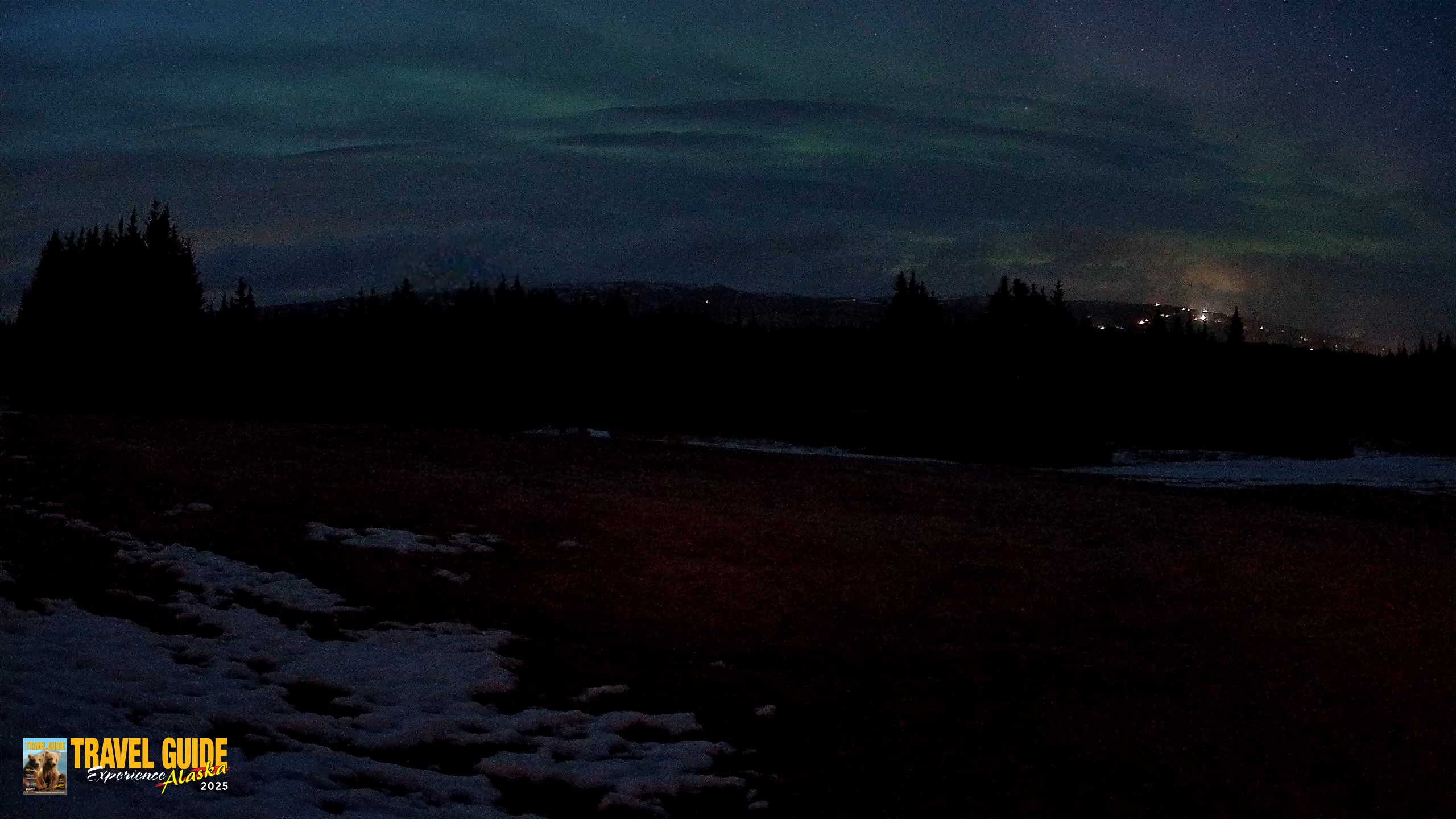 Snapshot of Homer Alaska Northern Lights Live Cam taken Apr 19, 2026, 11:47pm AKDT
