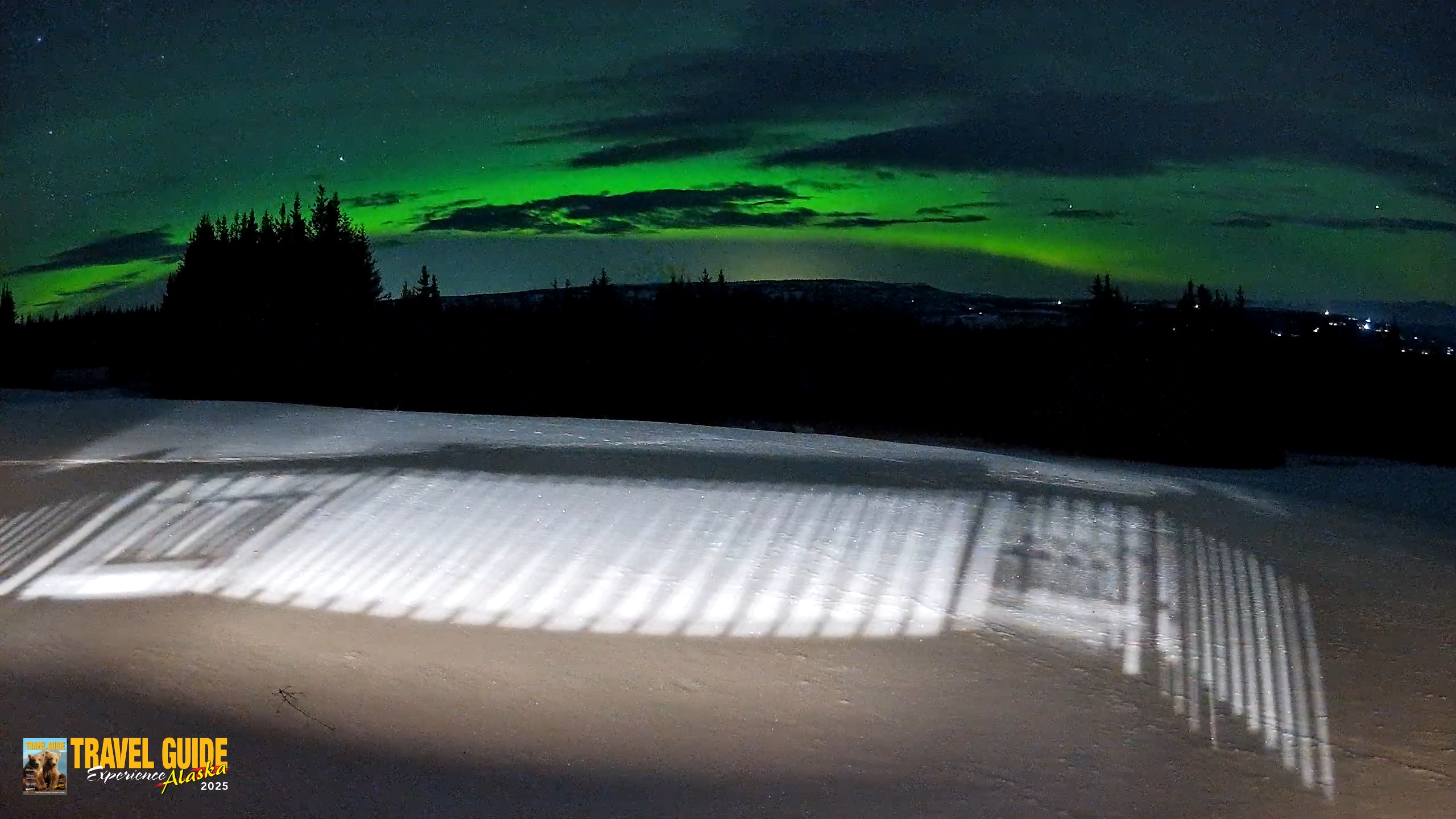 Snapshot of Homer Alaska Northern Lights Live Cam taken Jan 23, 2026, 11:46pm AKST