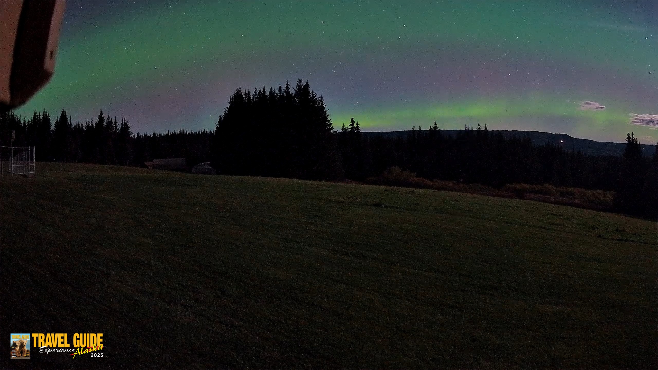 Snapshot of Homer Alaska Northern Lights Live Cam taken Oct 3, 2026, 2:19am AKDT