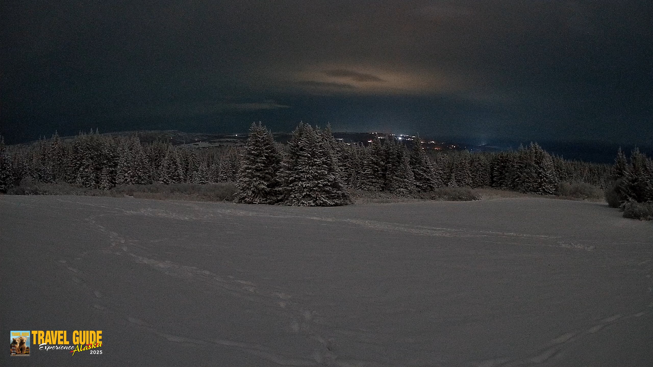 Snapshot of Homer Alaska Northern Lights Live Cam taken Jan 13, 2026, 1:29am AKST