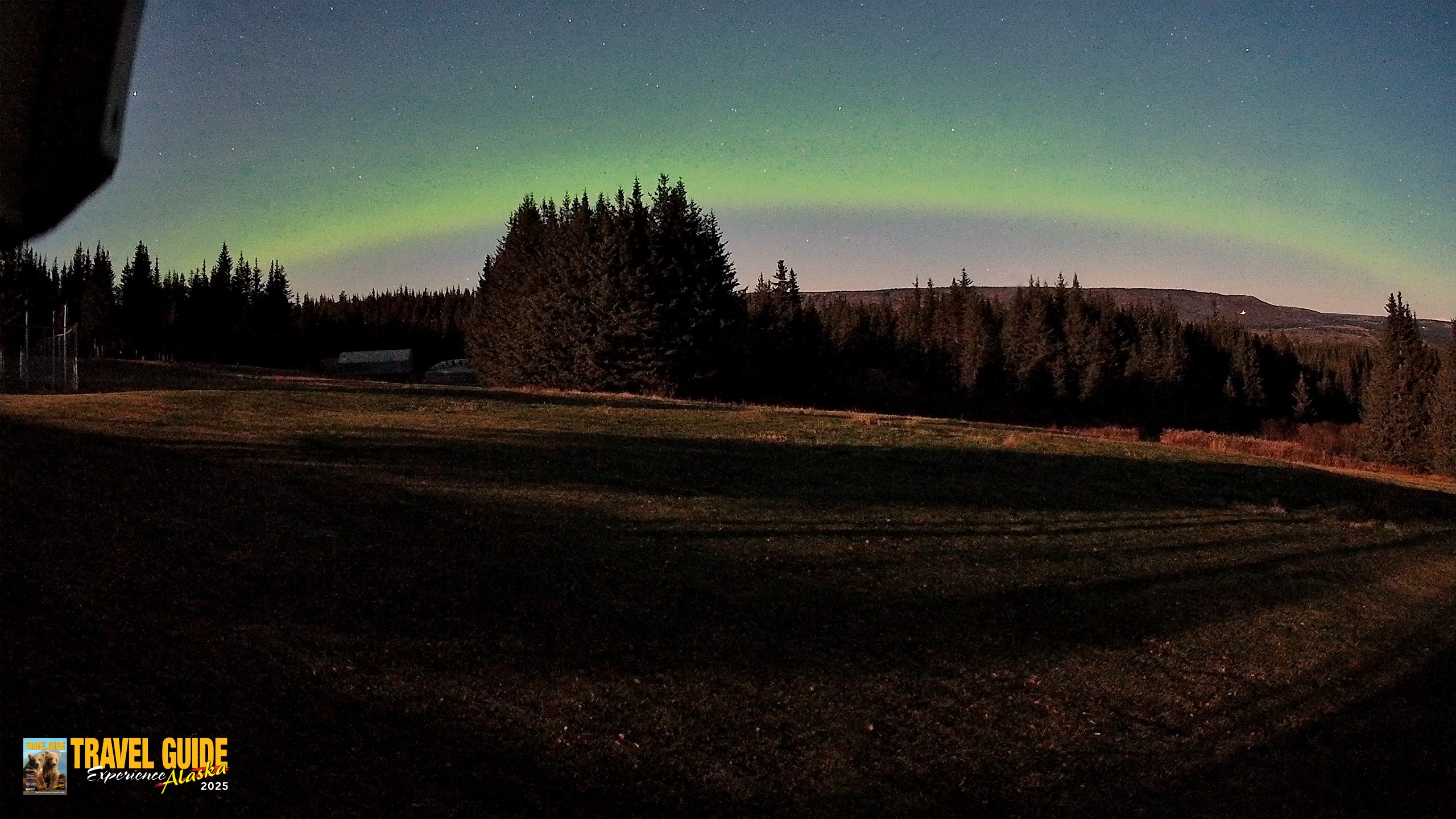 Snapshot of Homer Alaska Northern Lights Live Cam taken Oct 23, 2026, 4:01am AKDT