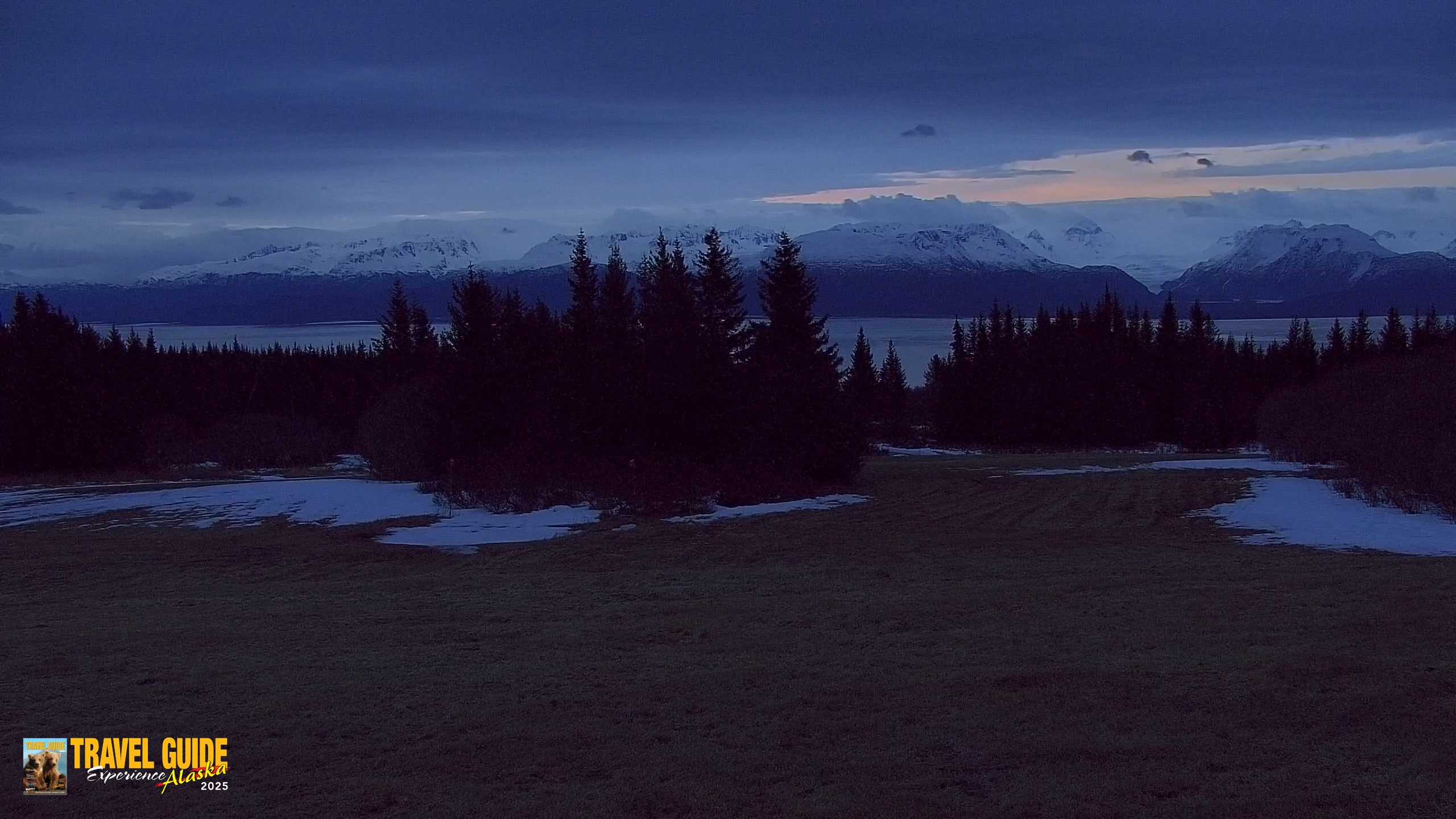 Snapshot of Homer Alaska Northern Lights Live Cam taken Apr 22, 2026, 5:55am AKDT