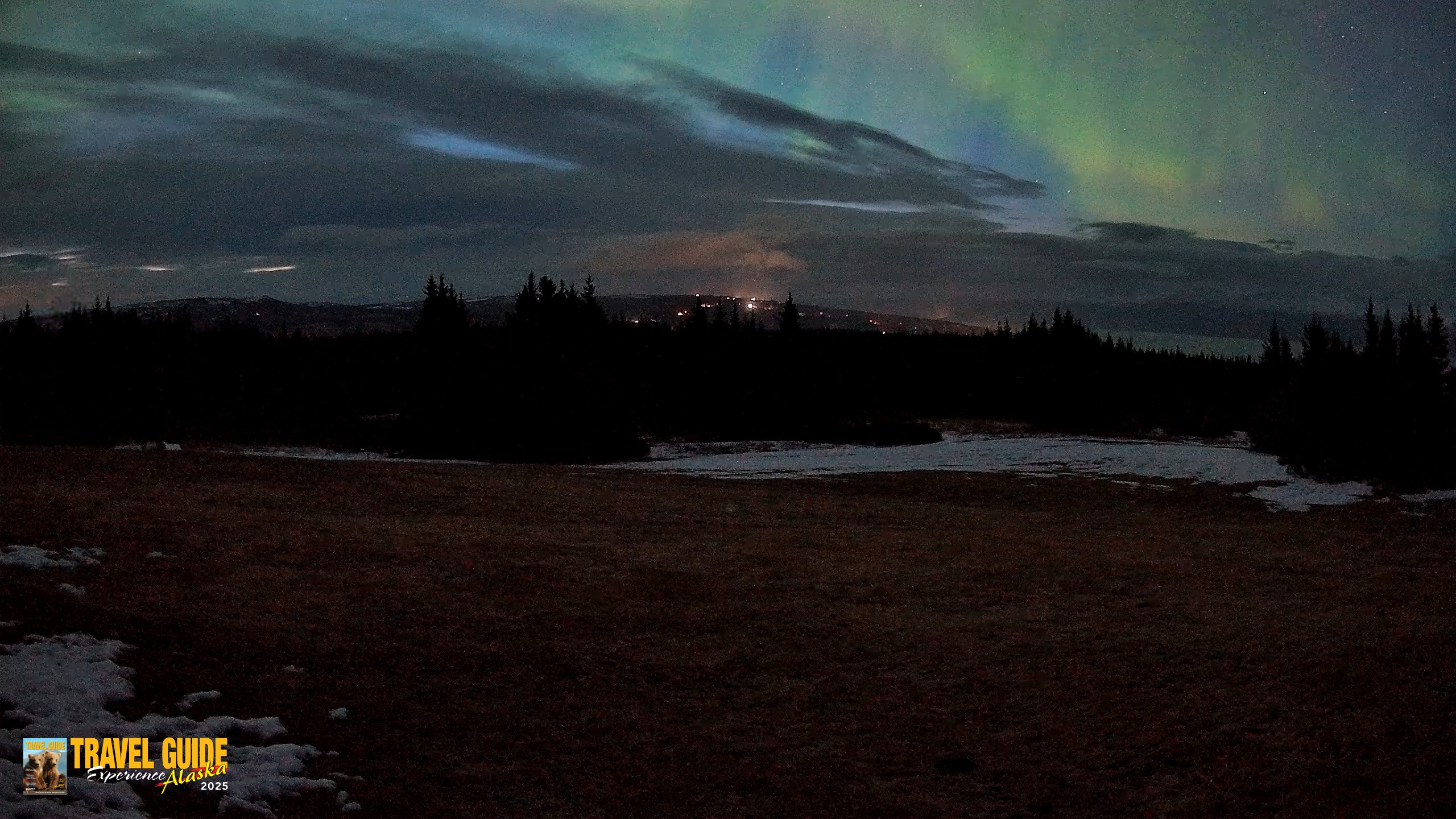 Snapshot of Homer Alaska Northern Lights Live Cam taken Apr 20, 2026, 4:30am AKDT