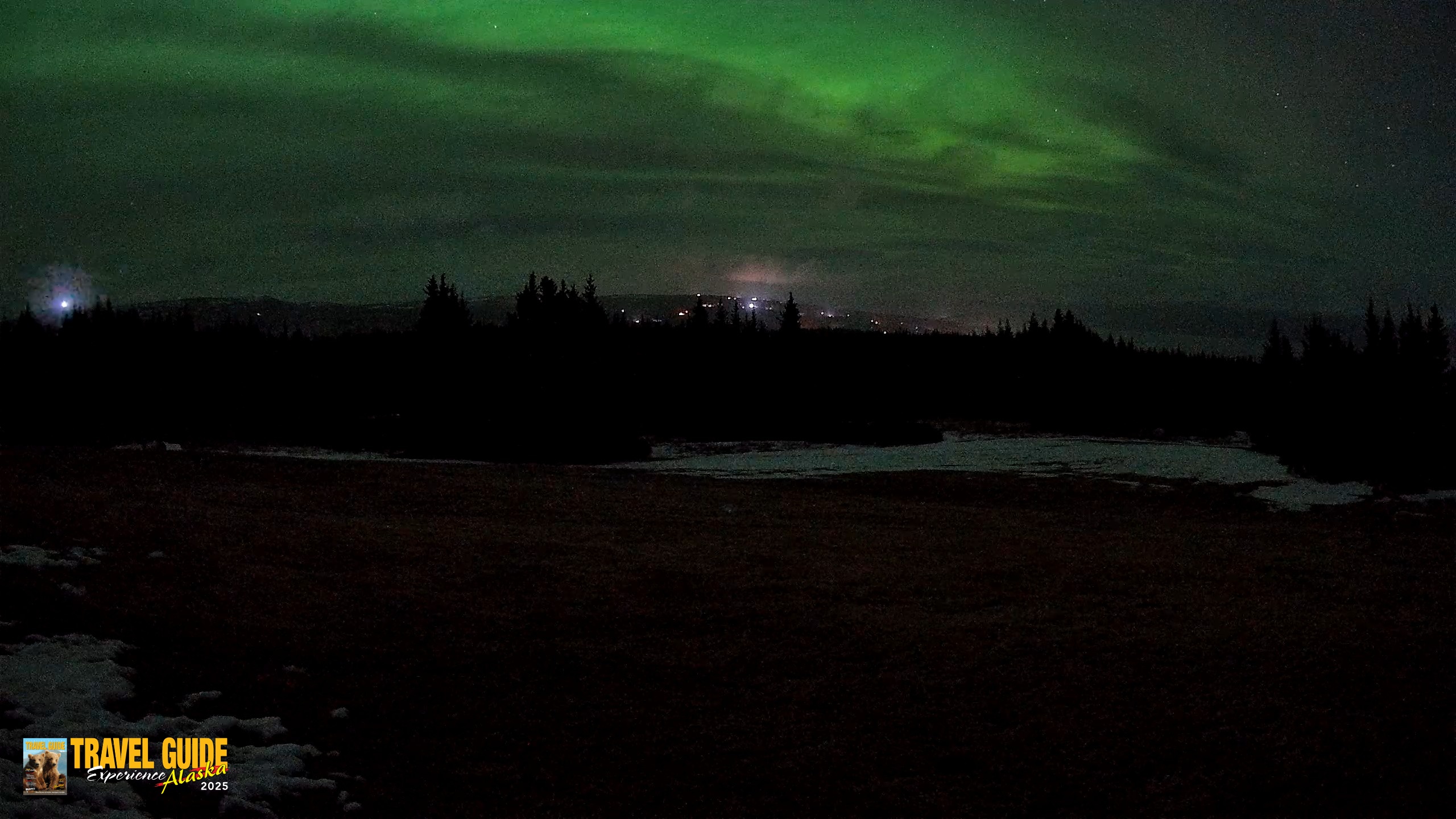Snapshot of Homer Alaska Northern Lights Live Cam taken Apr 20, 2026, 12:59am AKDT