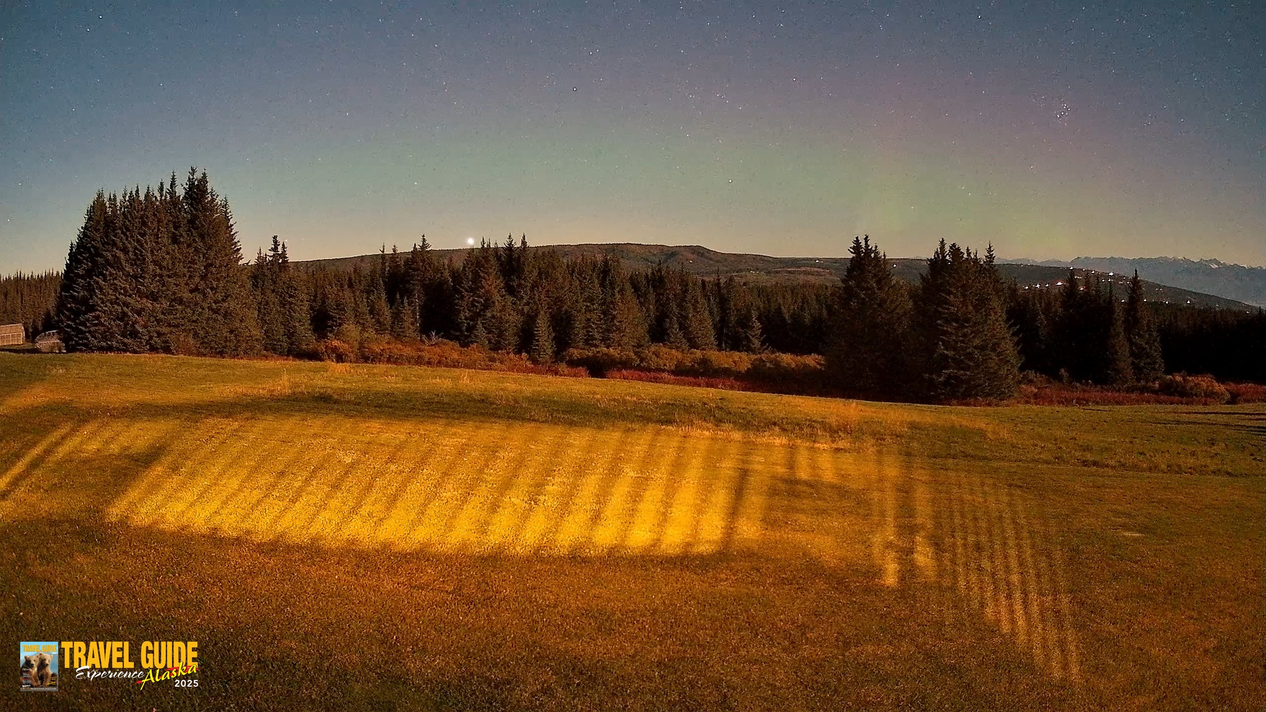 Snapshot of Homer Alaska Northern Lights Live Cam taken Sep 23, 2026, 10:12pm AKDT