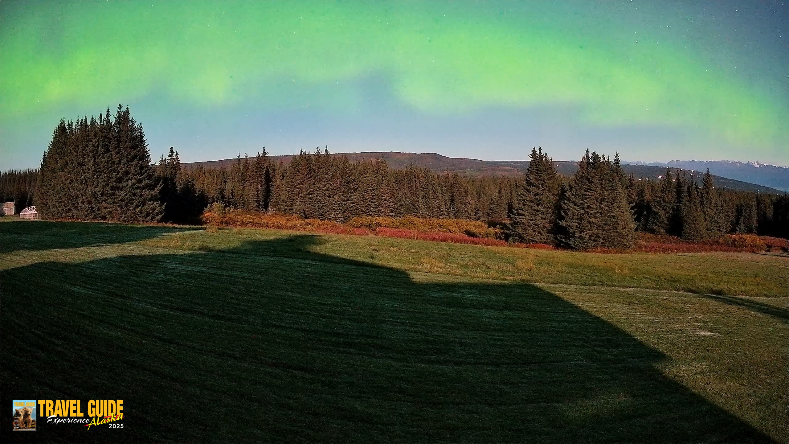 Snapshot of Homer Alaska Northern Lights Live Cam taken Sep 24, 2026, 7:26am AKDT