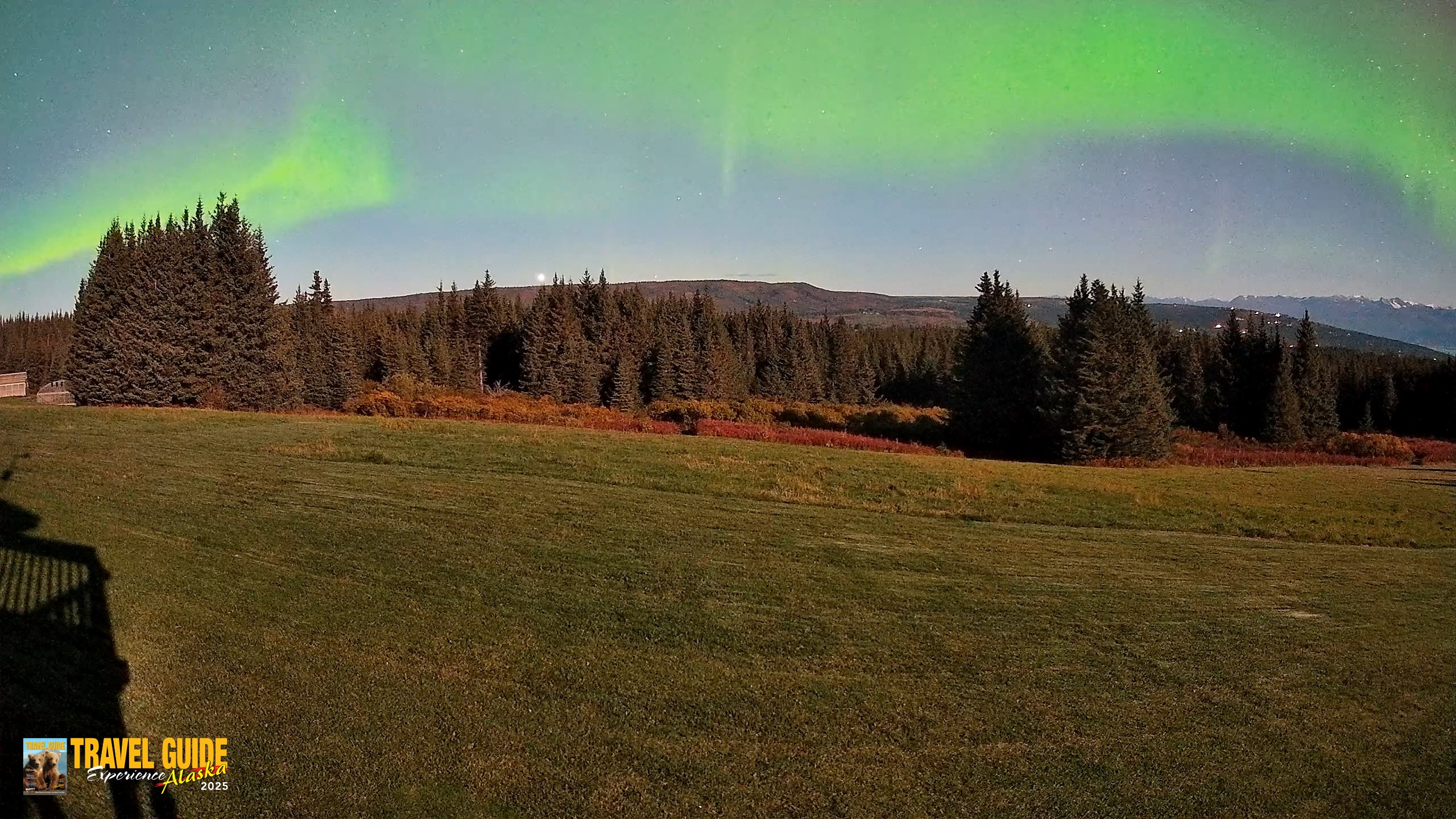 Snapshot of Homer Alaska Northern Lights Live Cam taken Sep 23, 2026, 11:53pm AKDT