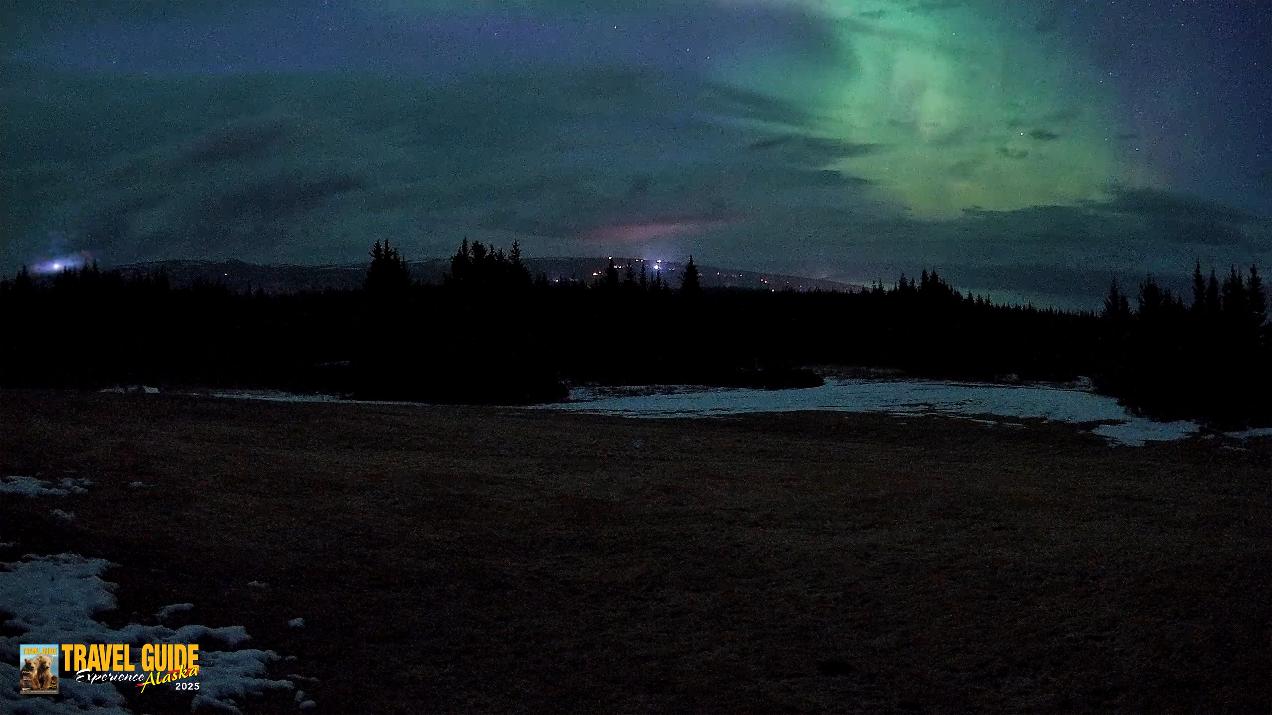 Snapshot of Homer Alaska Northern Lights Live Cam taken Apr 20, 2026, 3:56am AKDT