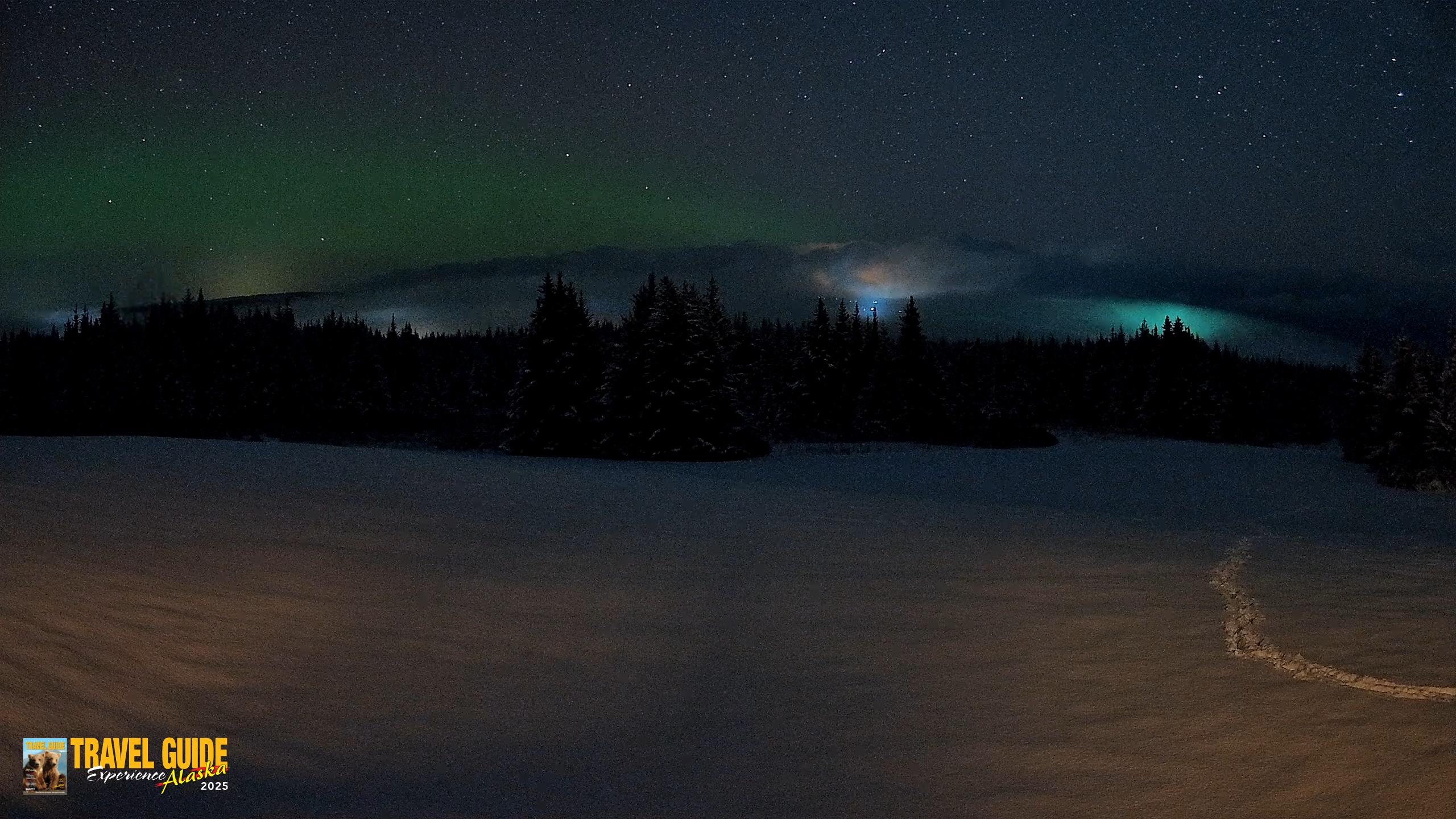 Snapshot of Homer Alaska Northern Lights Live Cam taken Feb 13, 2026, 6:09am AKST