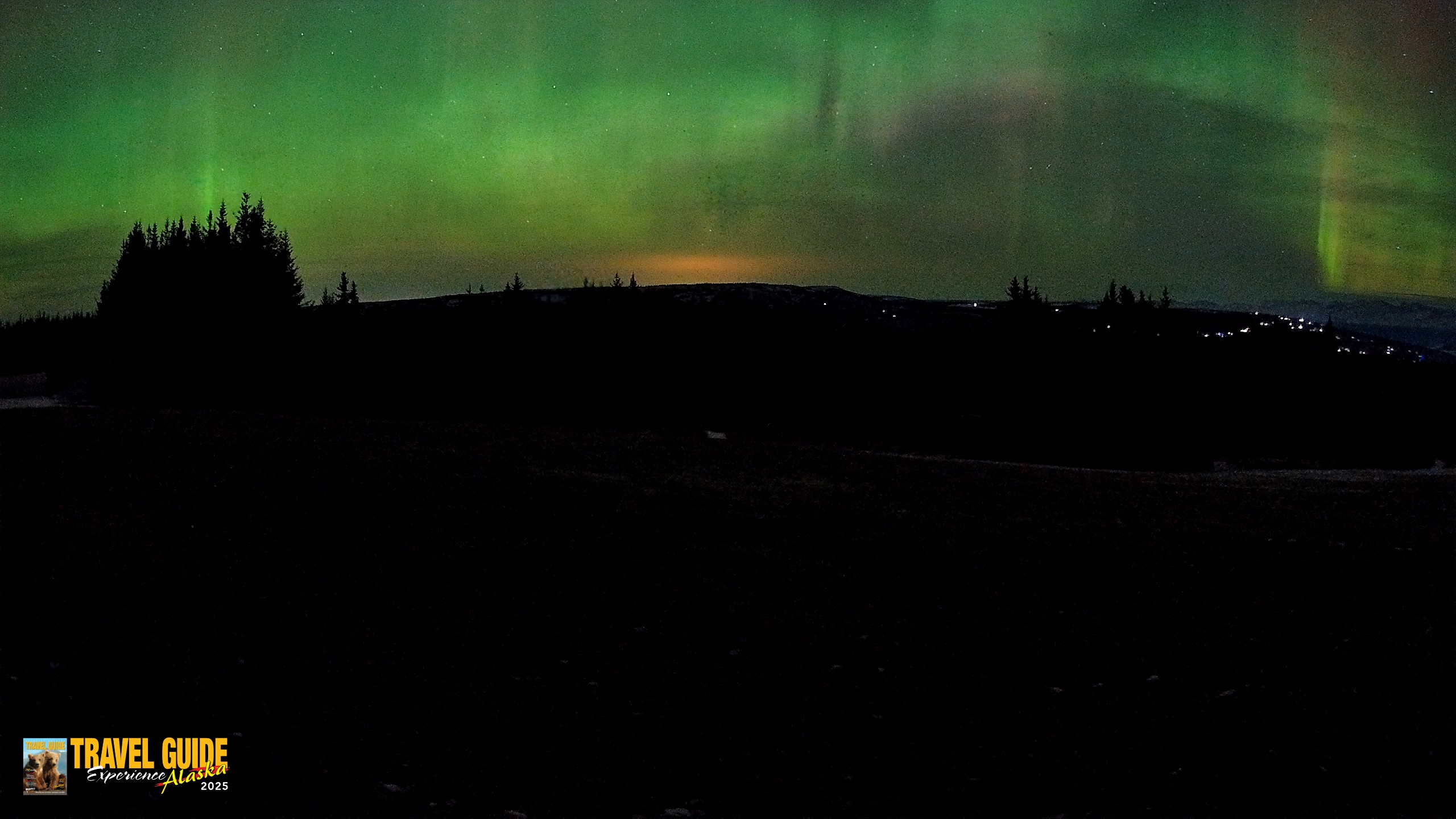 Snapshot of Homer Alaska Northern Lights Live Cam taken Dec 24, 2025, 12:04am AKST