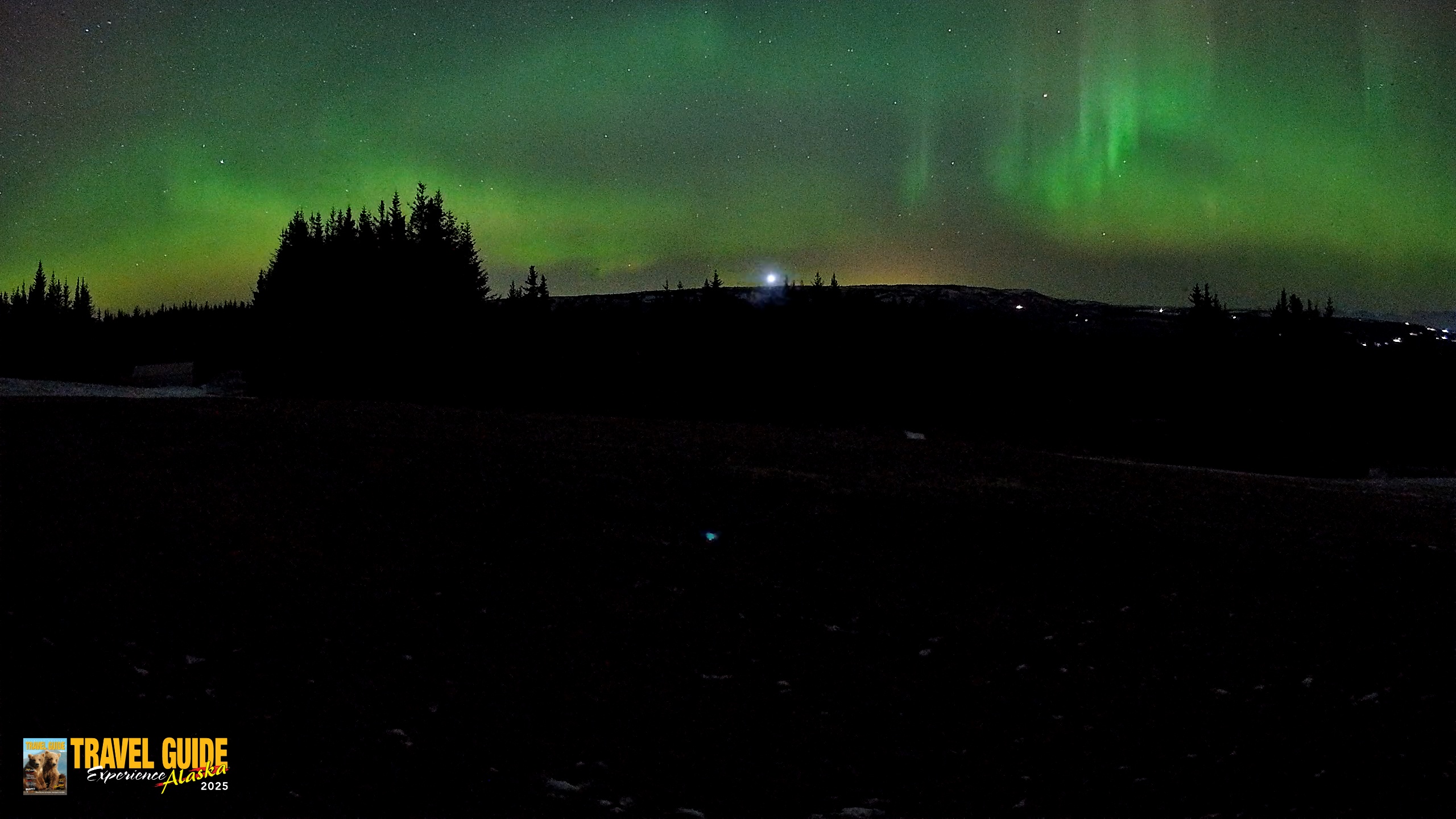 Snapshot of Homer Alaska Northern Lights Live Cam taken Dec 18, 2025, 1:16am AKST