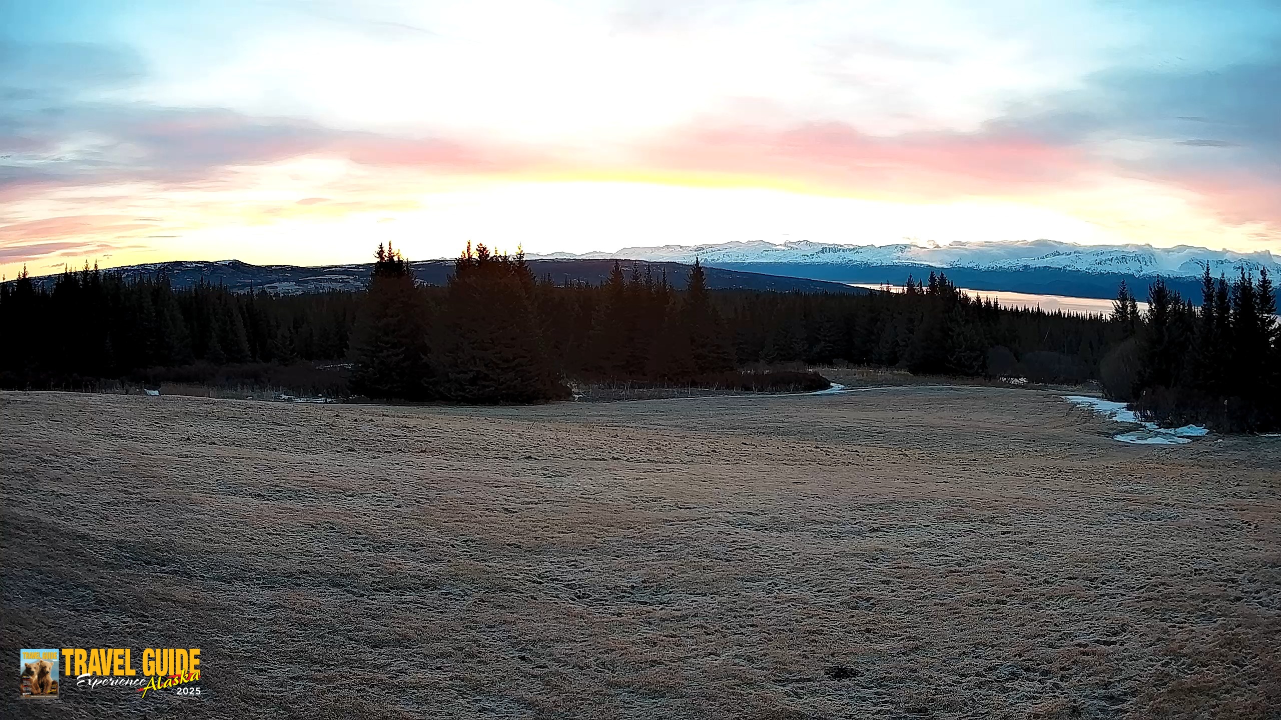 Snapshot of Homer Alaska Northern Lights Live Cam taken Apr 25, 2026, 6:15am AKDT