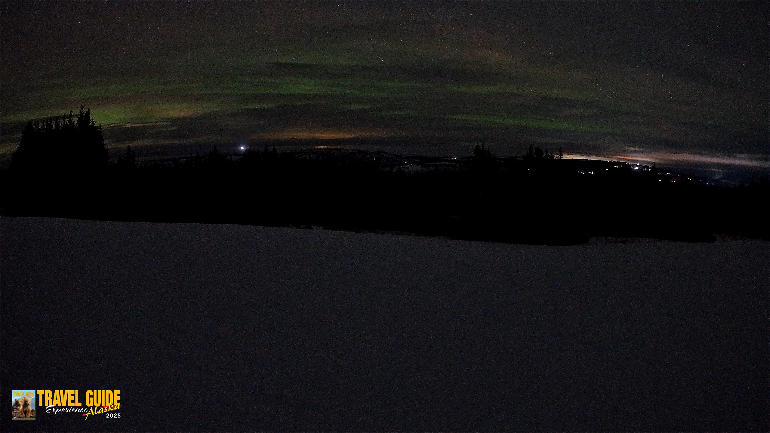 Snapshot of Homer Alaska Northern Lights Live Cam taken Feb 18, 2026, 2:53am AKST