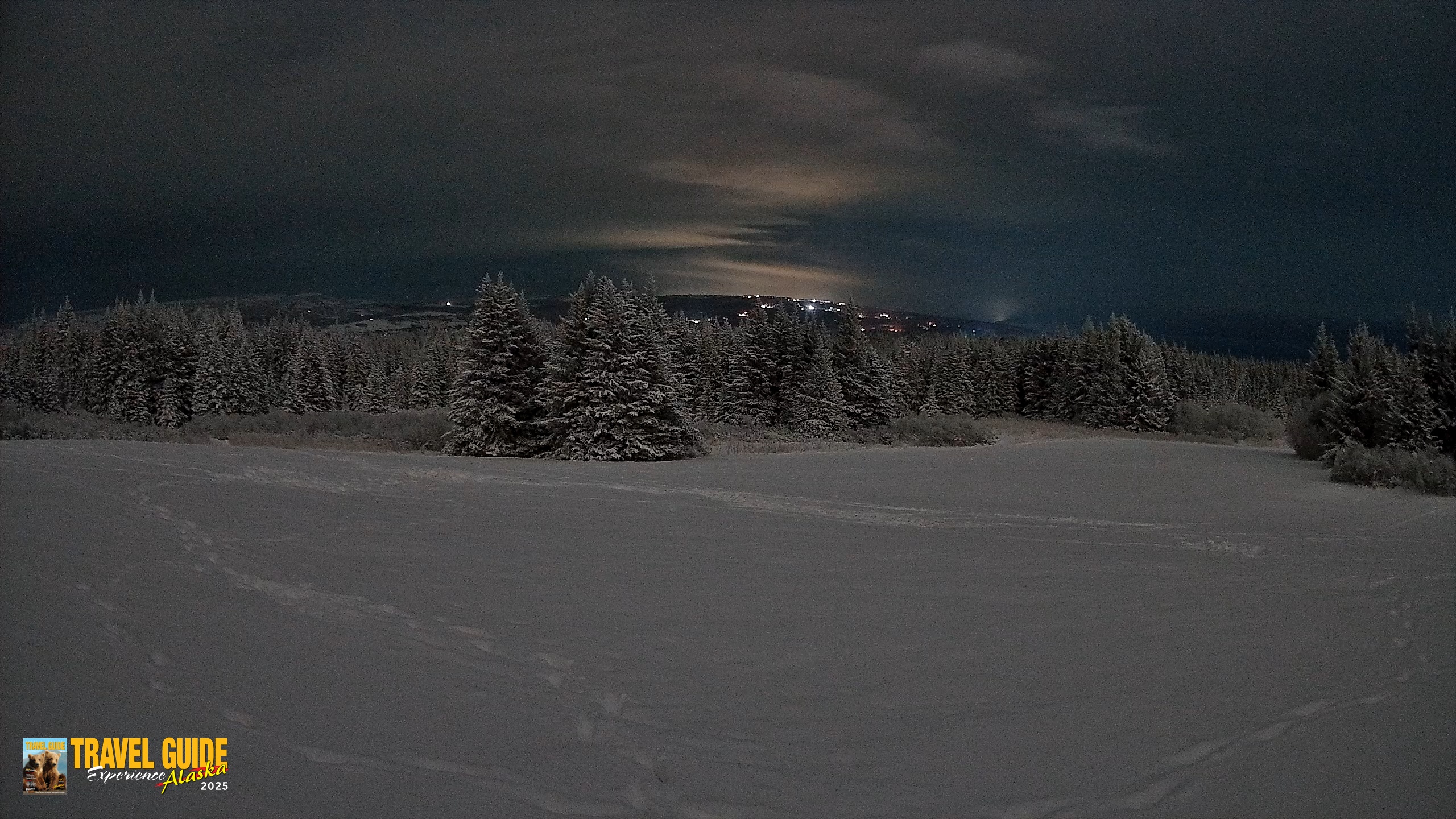 Snapshot of Homer Alaska Northern Lights Live Cam taken Jan 13, 2026, 1:09am AKST