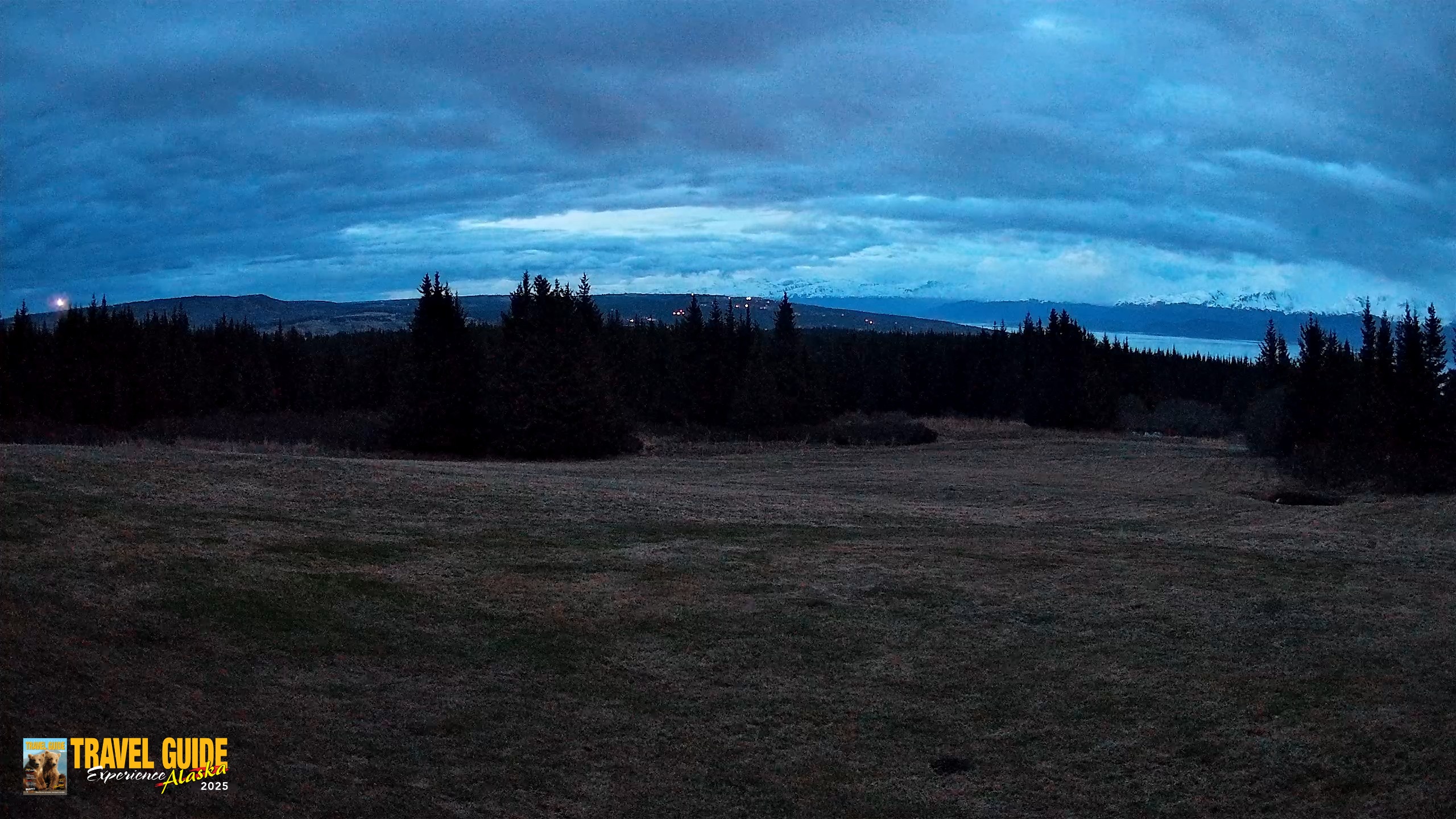 Snapshot of Homer Alaska Northern Lights Live Cam taken May 18, 2026, 12:54am AKDT