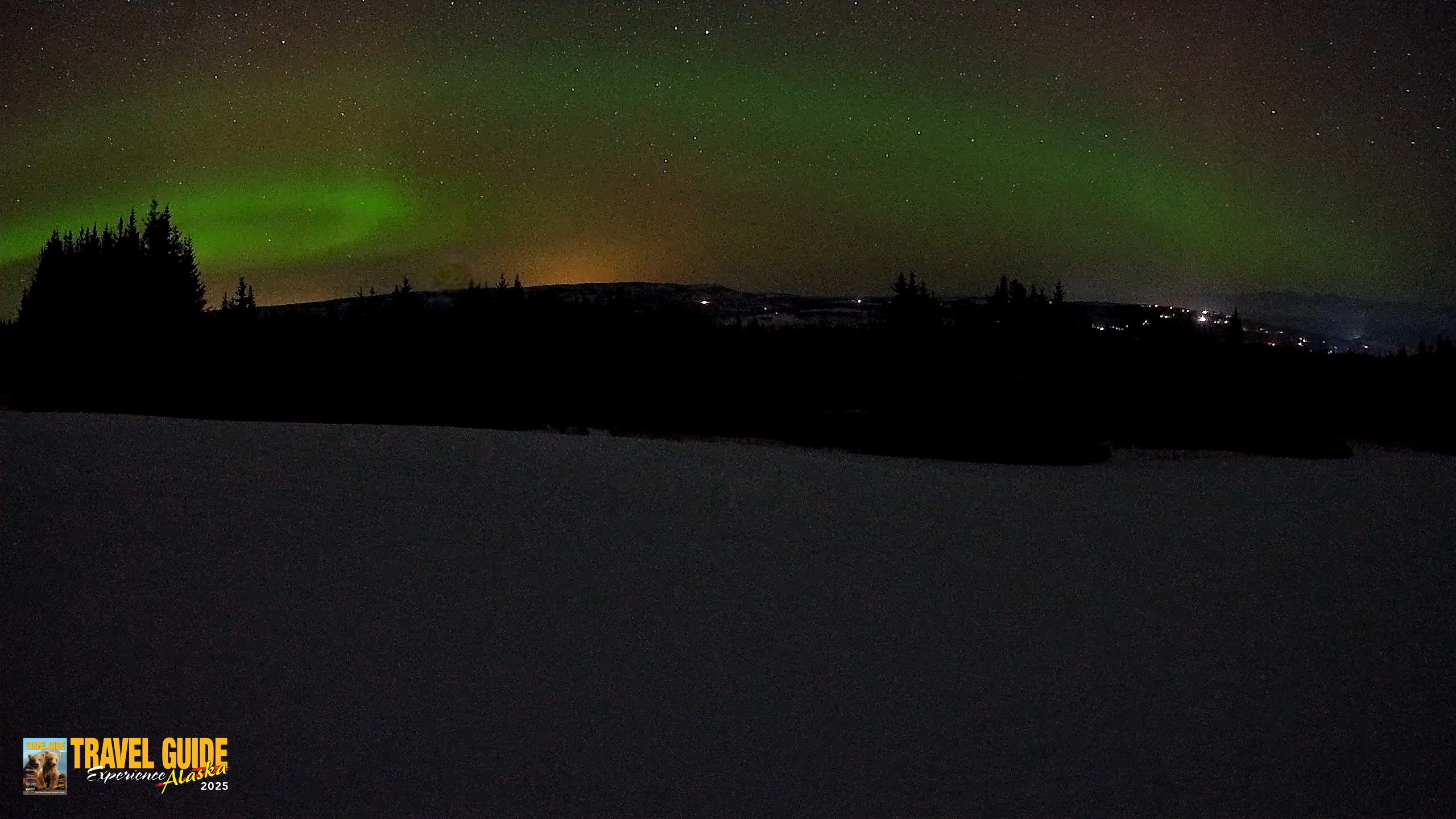 Snapshot of Homer Alaska Northern Lights Live Cam taken Mar 10, 2026, 12:29am AKDT