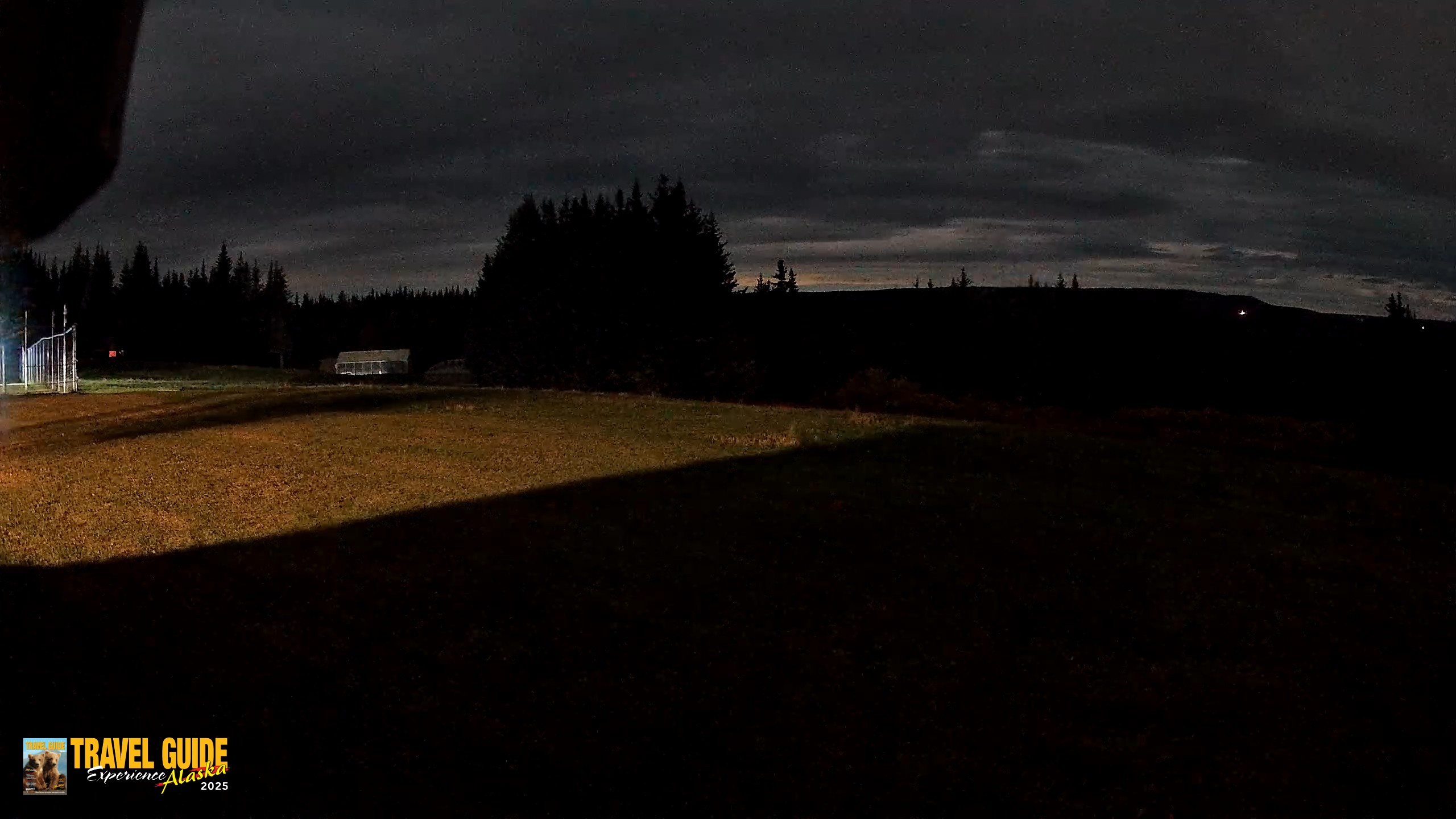Snapshot of Homer Alaska Northern Lights Live Cam taken Oct 3, 2026, 4:43am AKDT