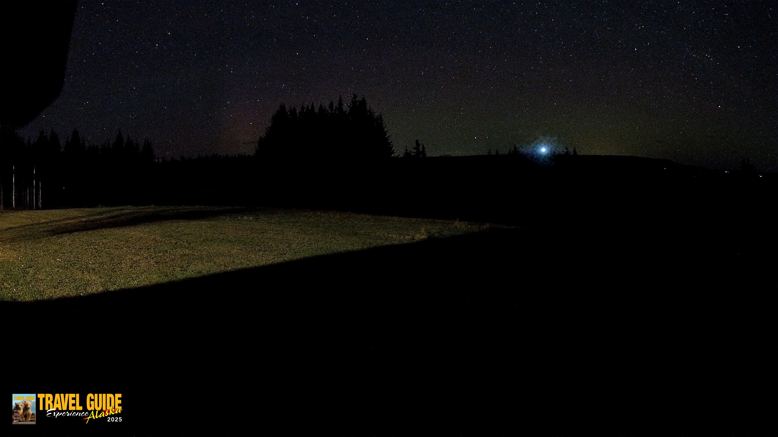 Snapshot of Homer Alaska Northern Lights Live Cam taken Oct 7, 2026, 9:41pm AKDT