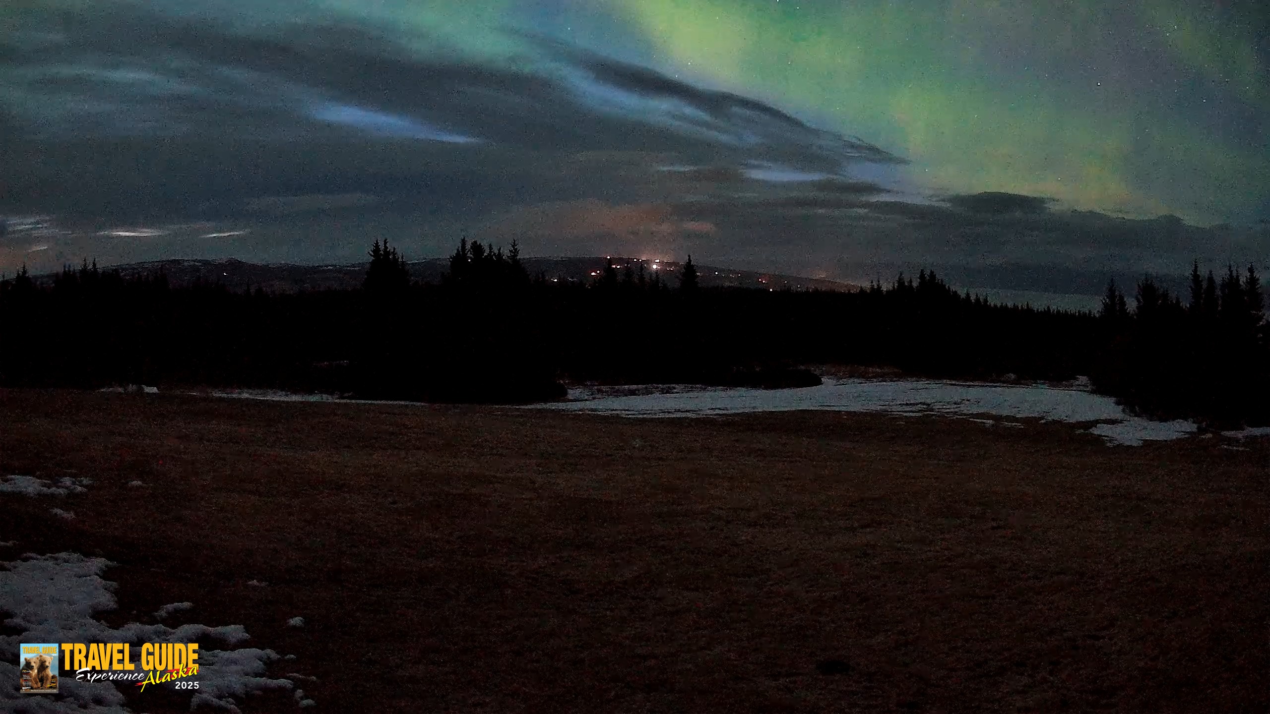 Snapshot of Homer Alaska Northern Lights Live Cam taken Apr 20, 2026, 4:28am AKDT