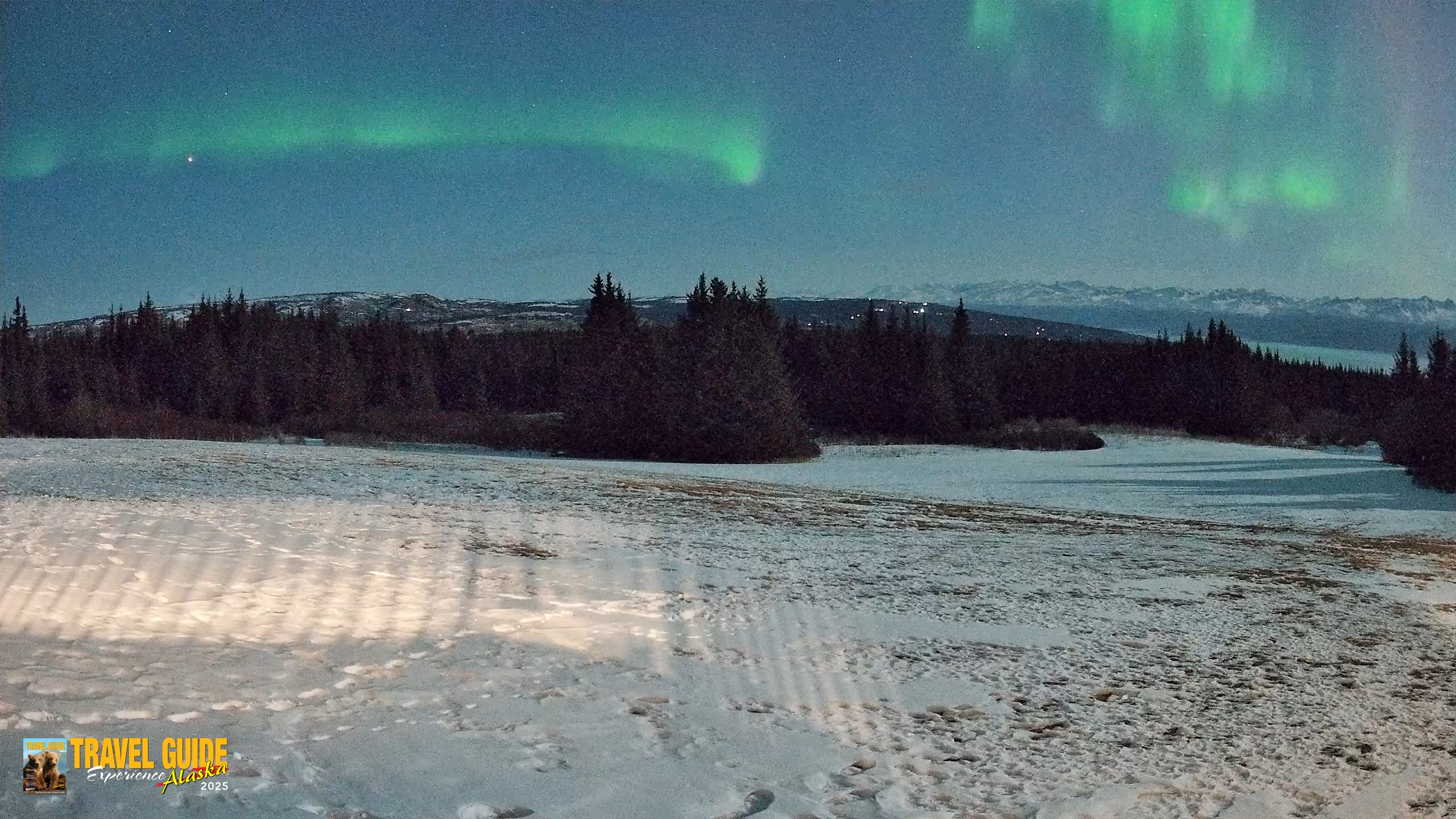 Snapshot of Homer Alaska Northern Lights Live Cam taken Apr 1, 2026, 11:44pm AKDT