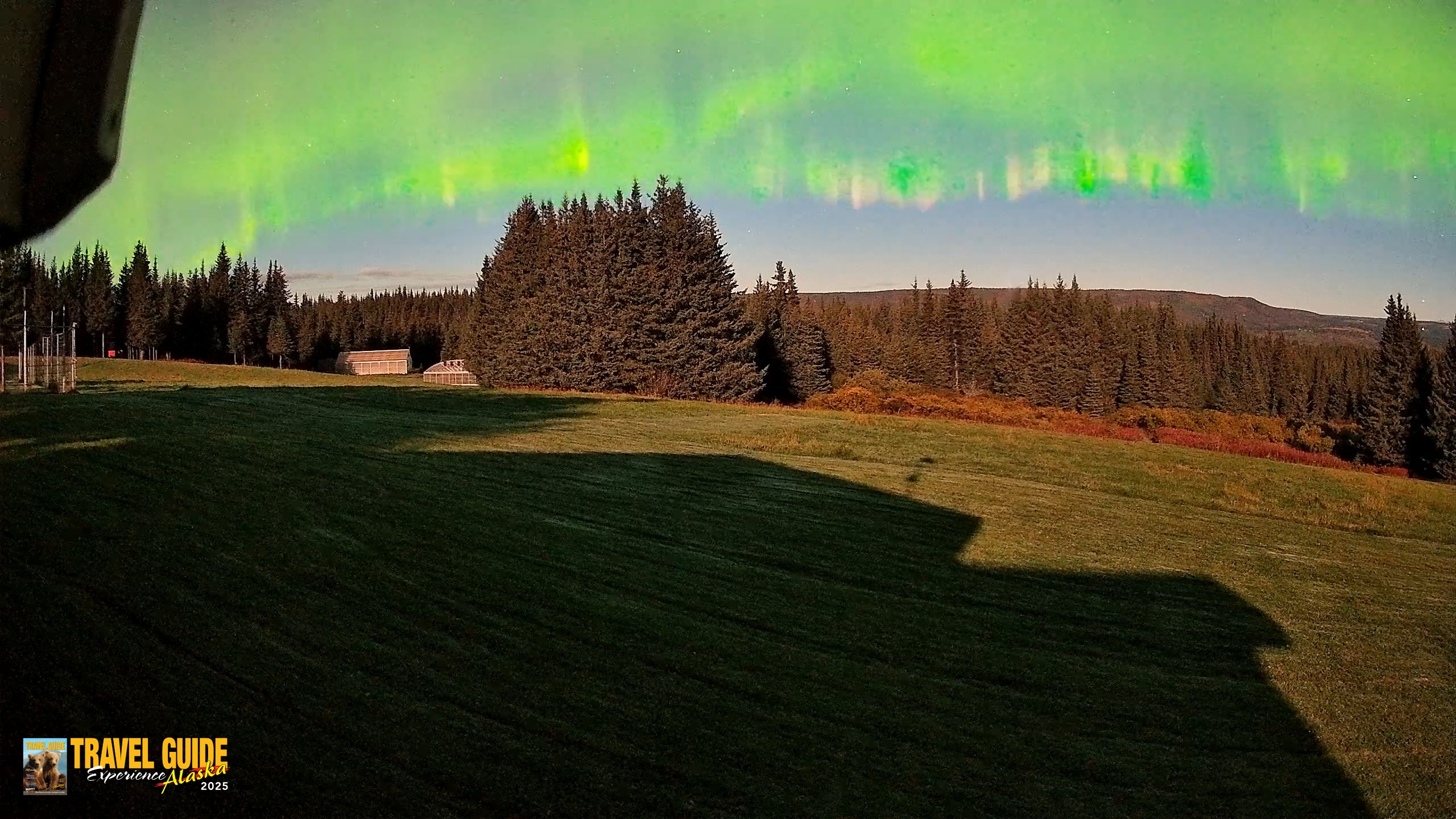 Snapshot of Homer Alaska Northern Lights Live Cam taken Sep 24, 2026, 1:54am AKDT