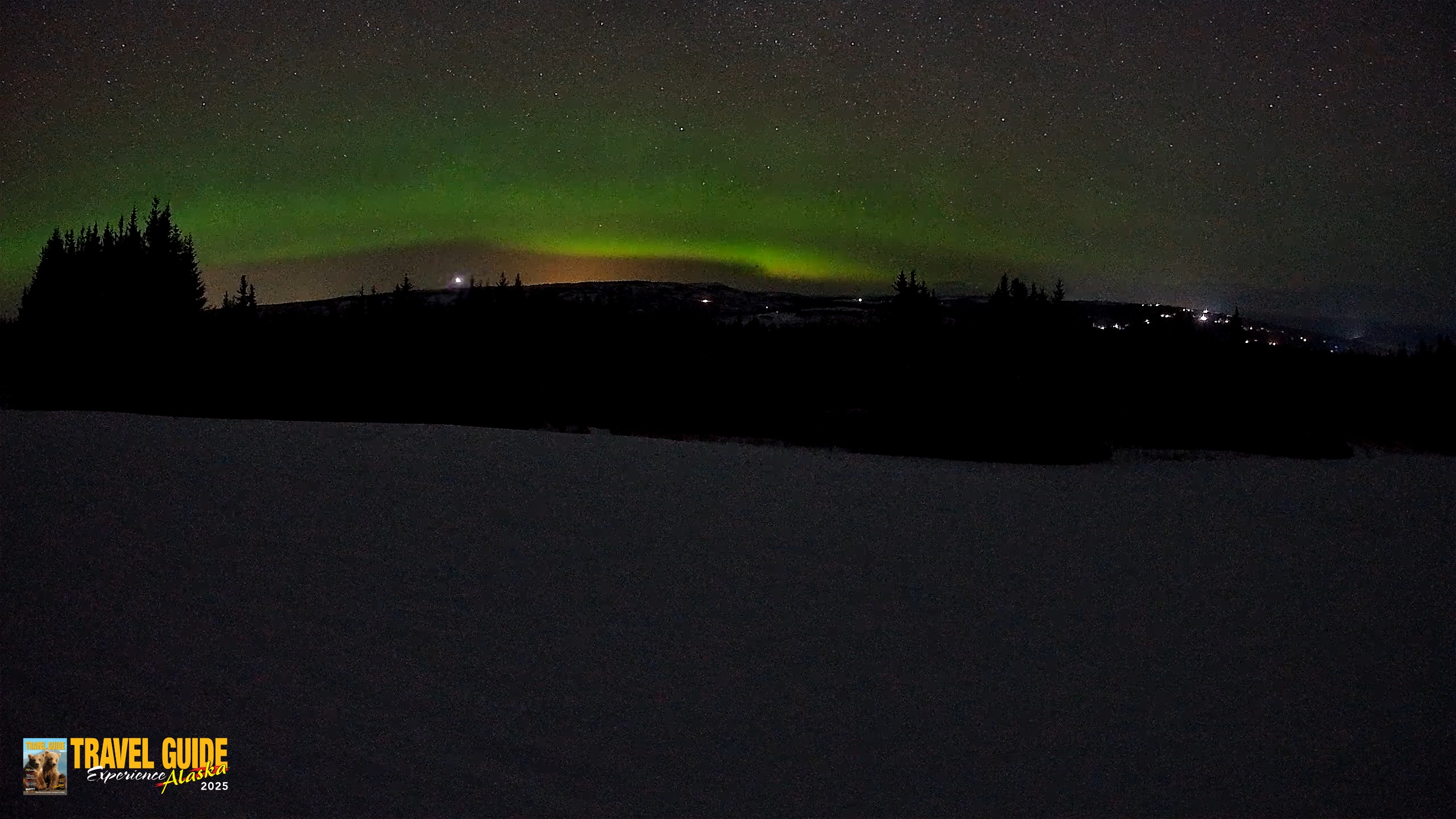 Snapshot of Homer Alaska Northern Lights Live Cam taken Feb 20, 2026, 2:33am AKST