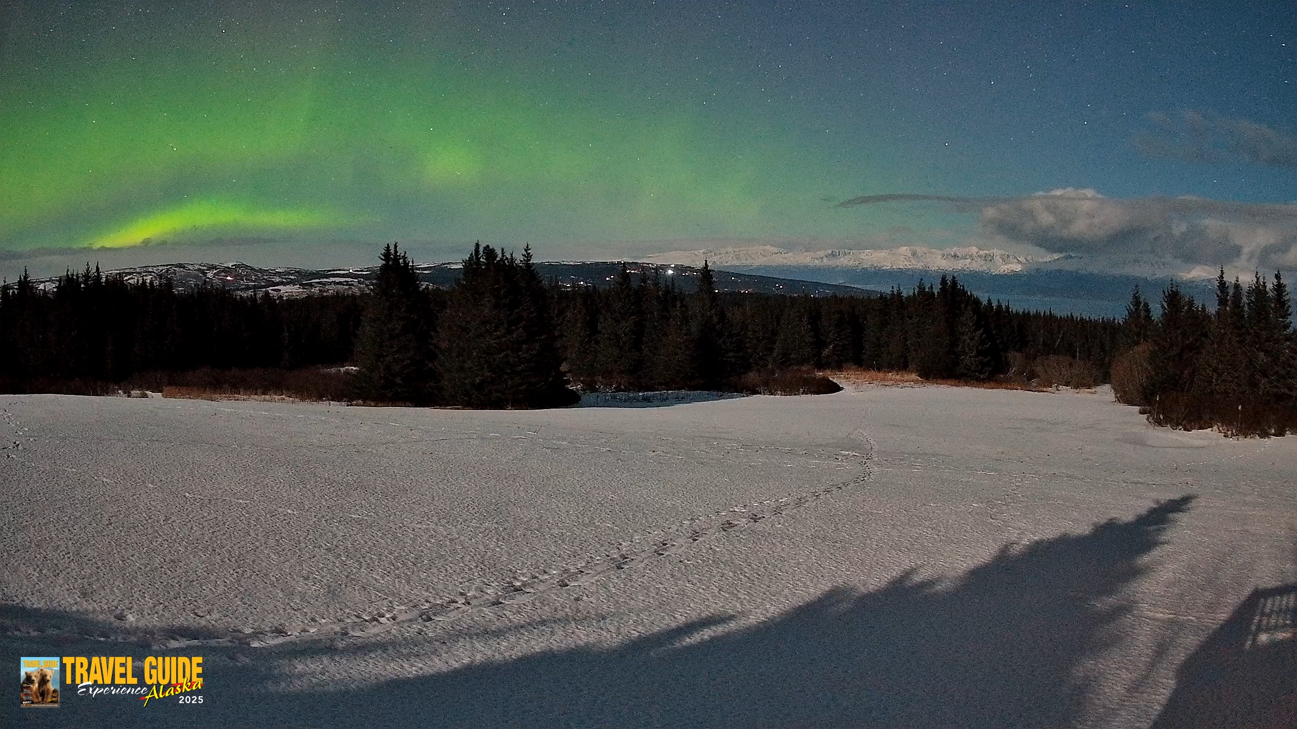 Snapshot of Homer Alaska Northern Lights Live Cam taken Feb 25, 2026, 1:57am AKST