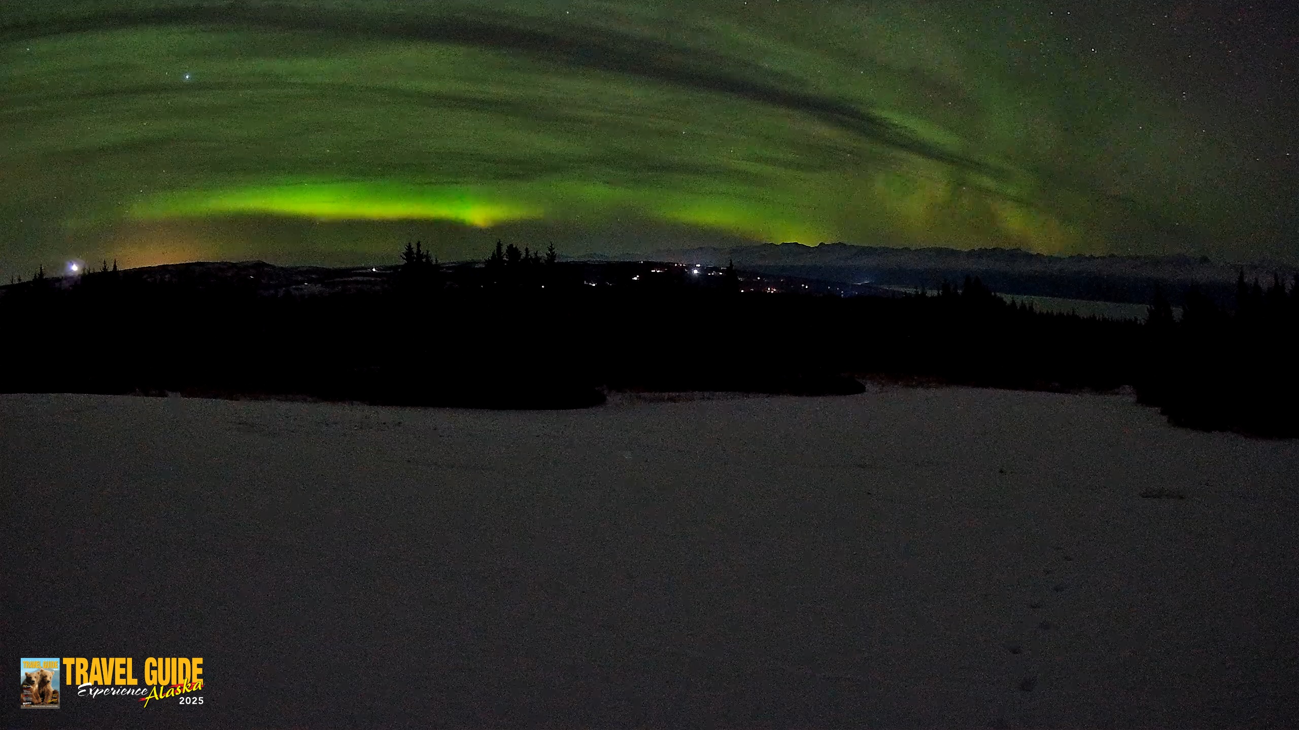 Snapshot of Homer Alaska Northern Lights Live Cam taken Jan 24, 2026, 1:56am AKST