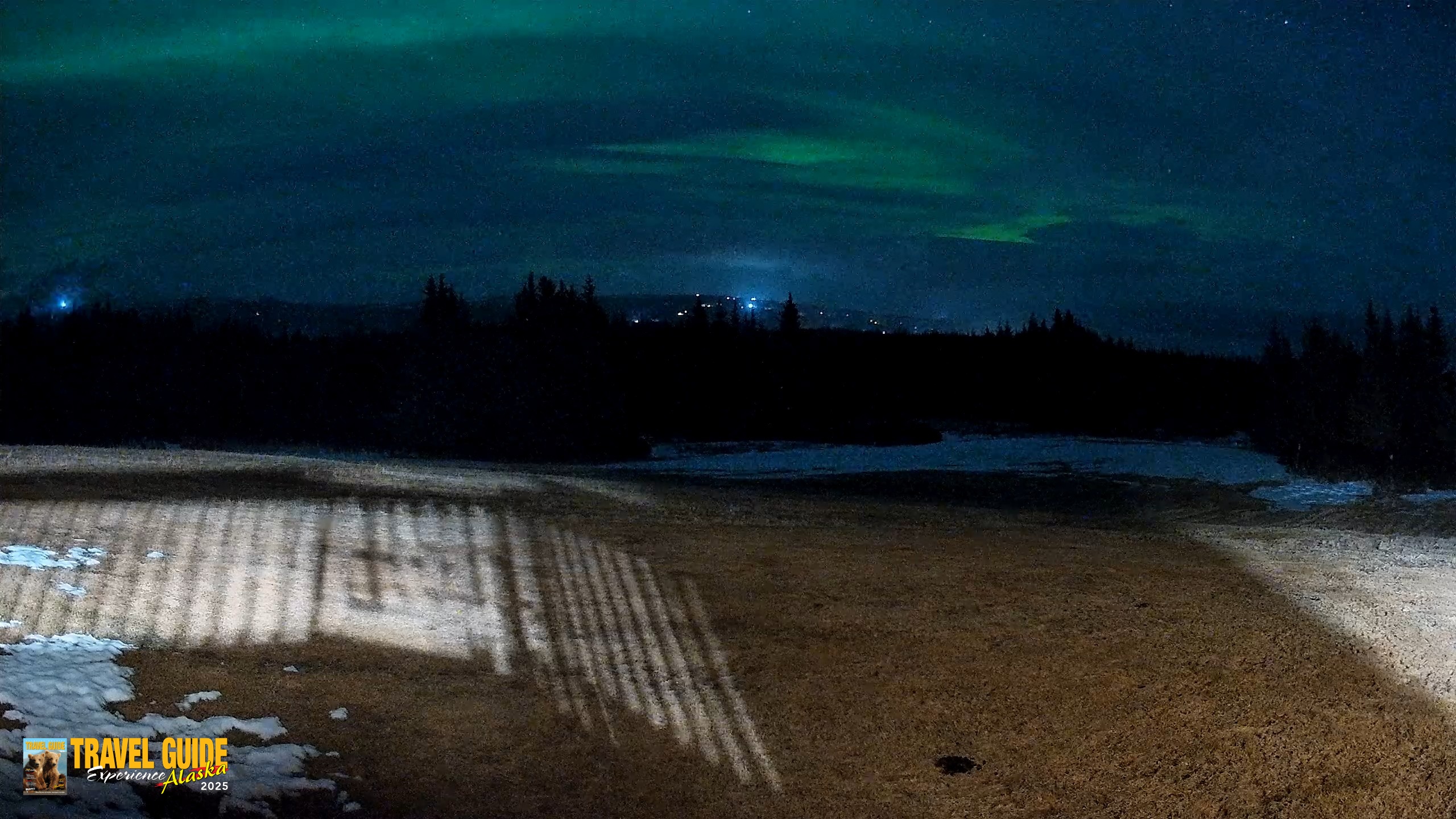 Snapshot of Homer Alaska Northern Lights Live Cam taken Apr 20, 2026, 12:39am AKDT