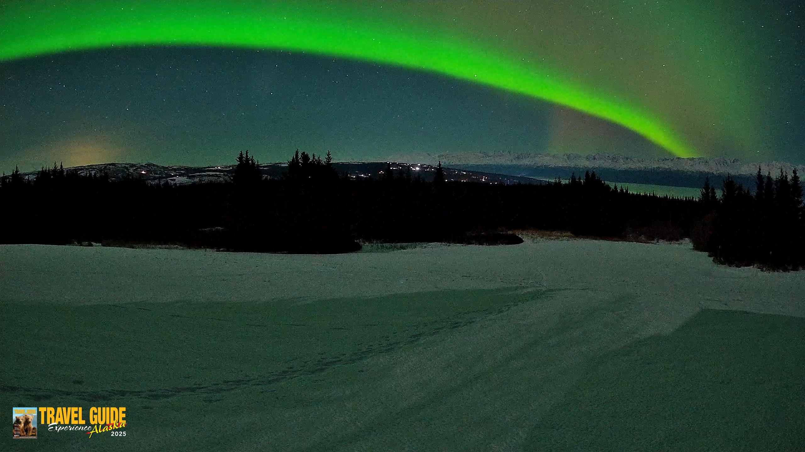 Snapshot of Homer Alaska Northern Lights Live Cam taken Feb 21, 2026, 10:12pm AKST