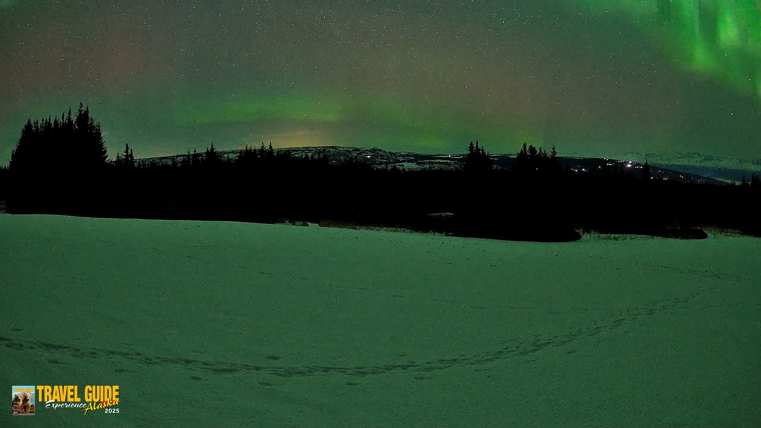 Snapshot of Homer Alaska Northern Lights Live Cam taken Feb 22, 2026, 1:54am AKST