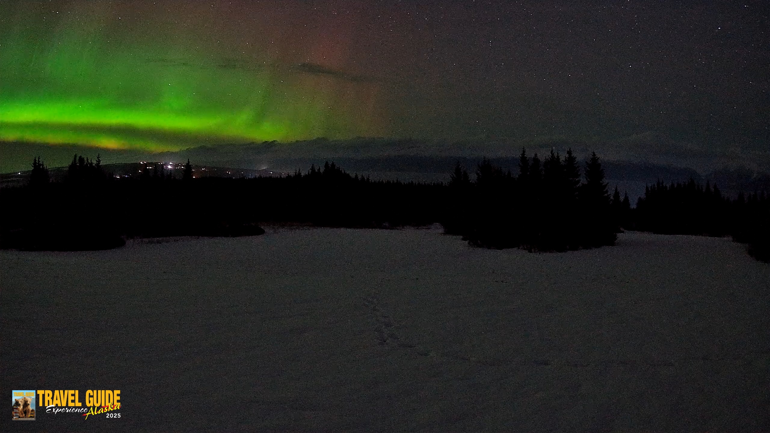 Snapshot of Homer Alaska Northern Lights Live Cam taken Feb 16, 2026, 1:20am AKST