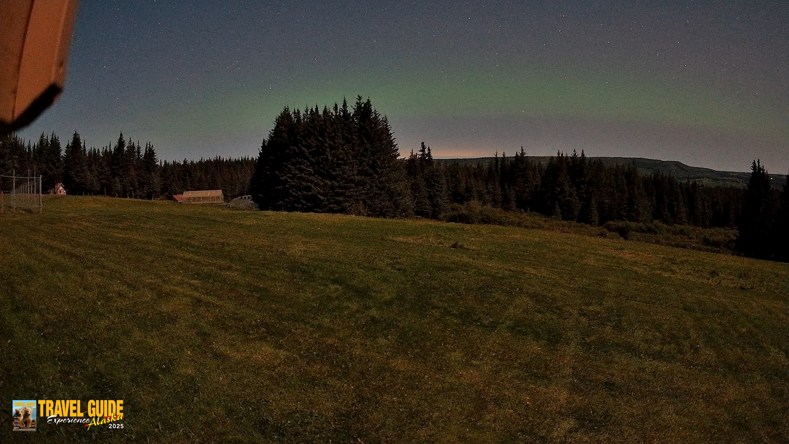 Snapshot of Homer Alaska Northern Lights Live Cam taken Sep 2, 2026, 3:43am AKDT