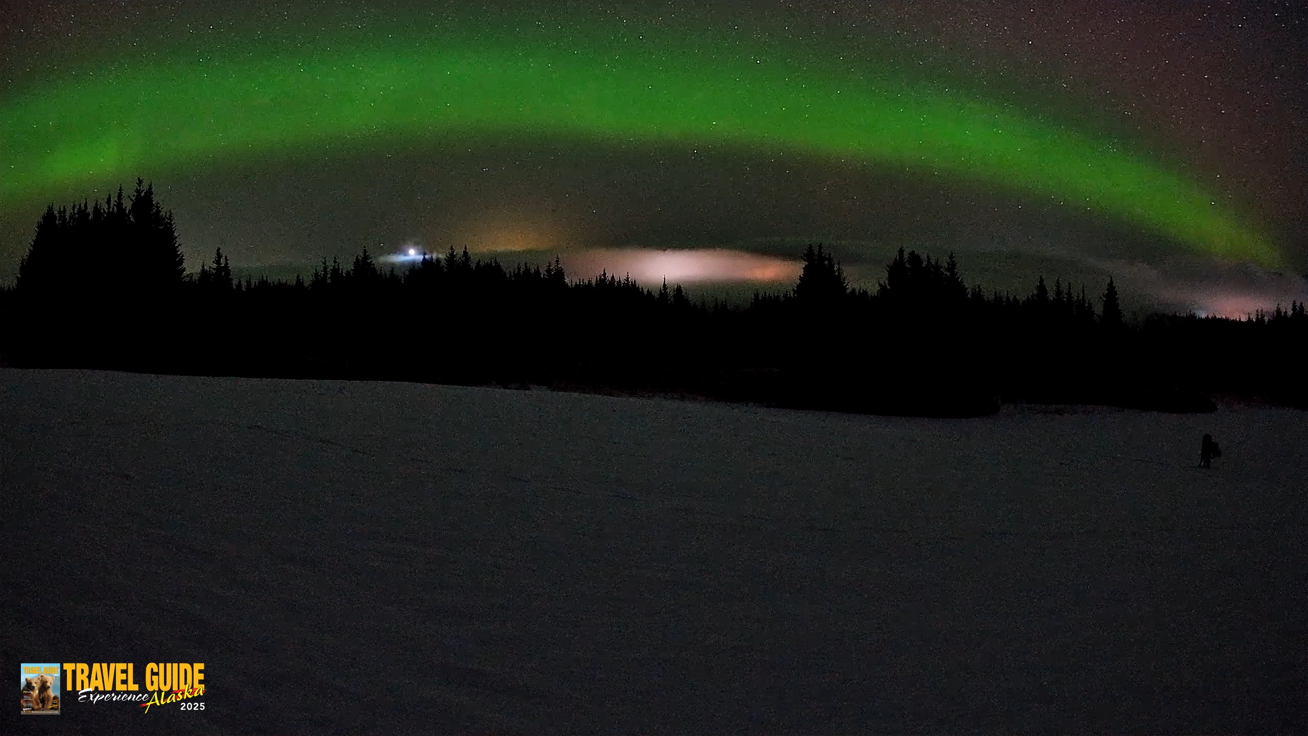 Snapshot of Homer Alaska Northern Lights Live Cam taken Feb 19, 2026, 3:21am AKST