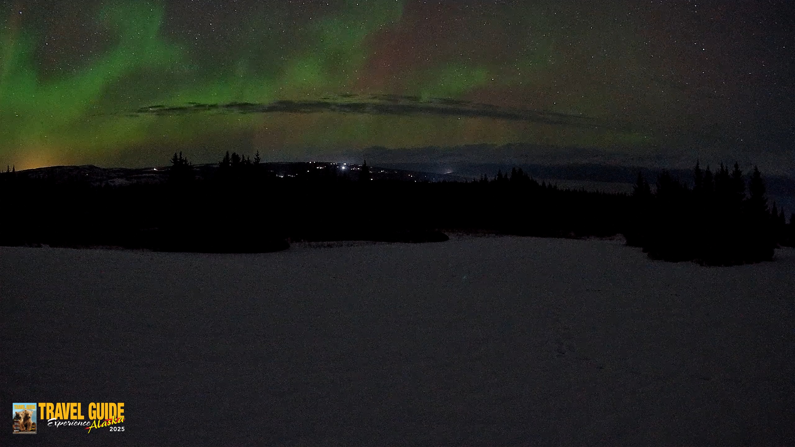 Snapshot of Homer Alaska Northern Lights Live Cam taken Feb 16, 2026, 2:05am AKST