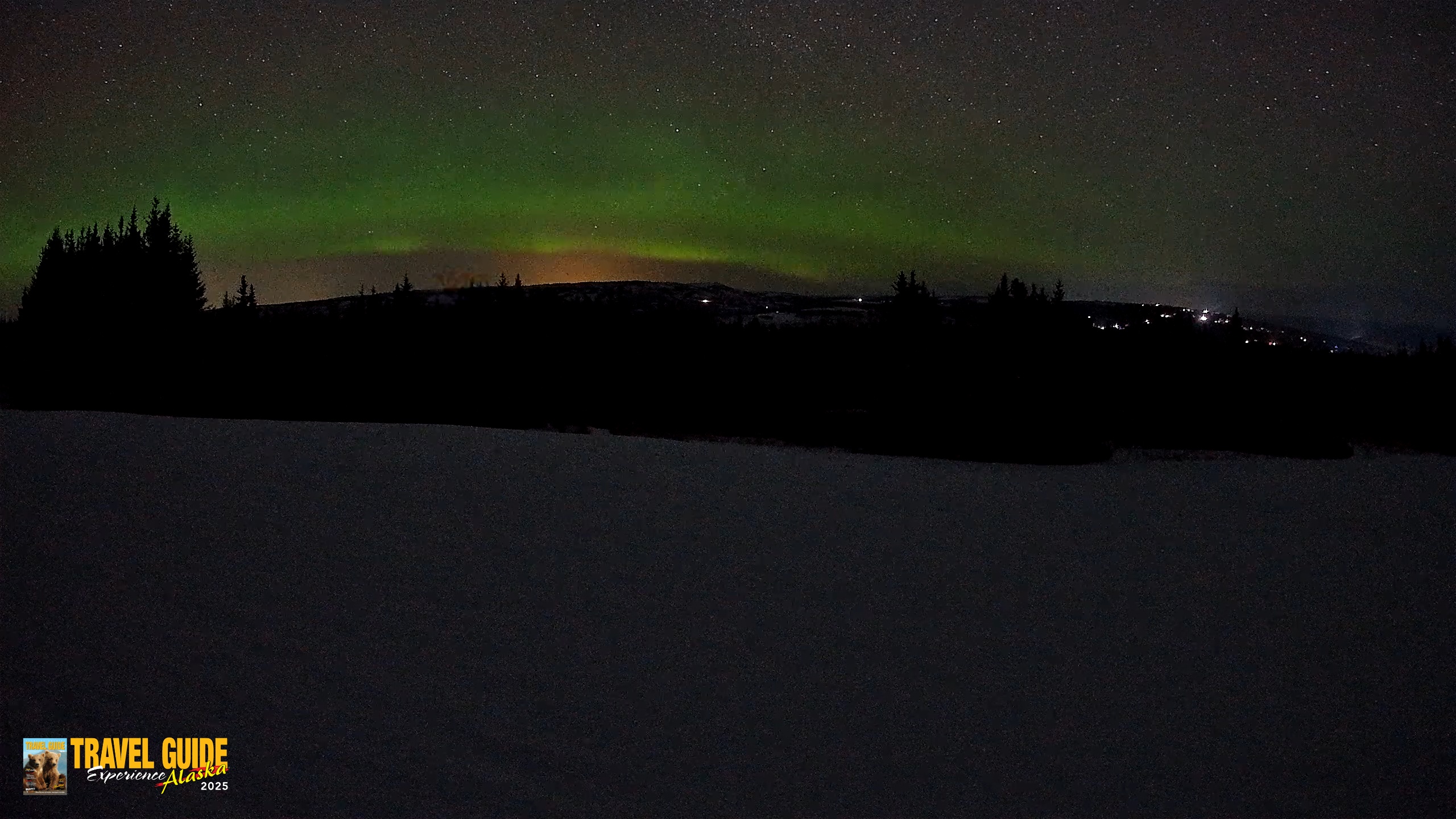 Snapshot of Homer Alaska Northern Lights Live Cam taken Feb 20, 2026, 2:31am AKST