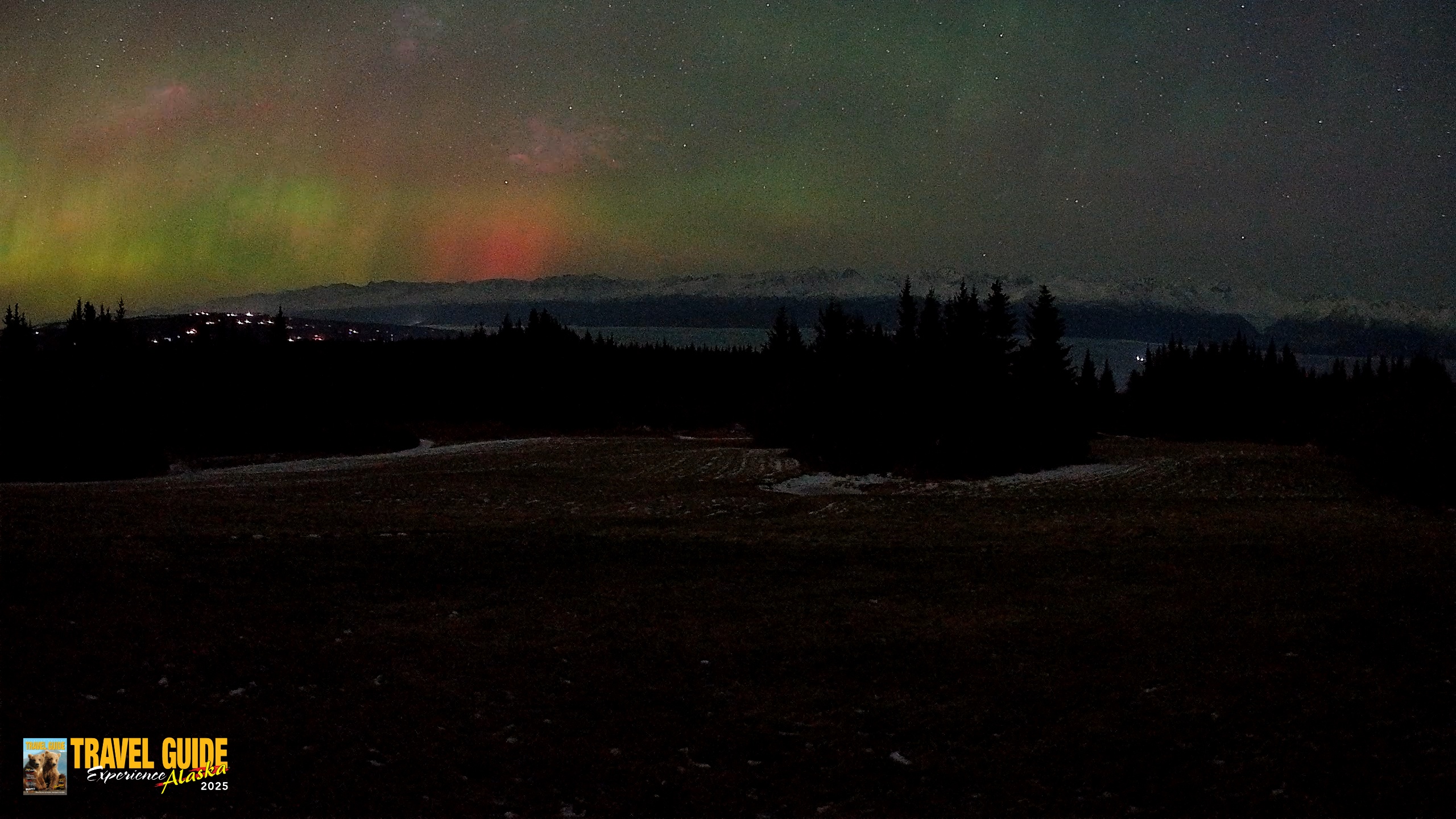 Snapshot of Homer Alaska Northern Lights Live Cam taken Dec 21, 2025, 6:06am AKST