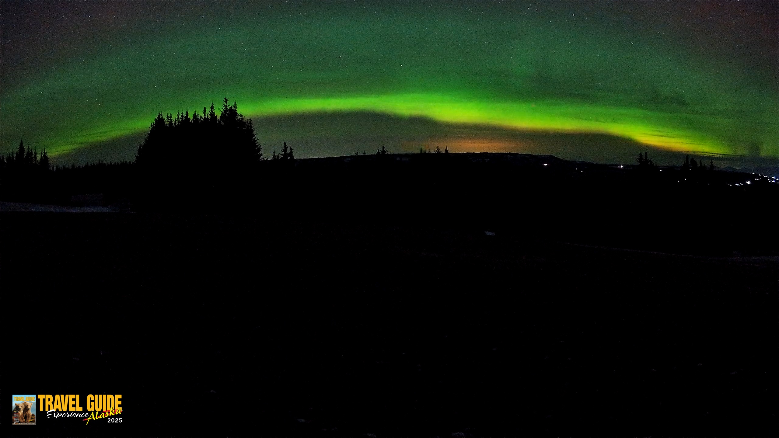 Snapshot of Homer Alaska Northern Lights Live Cam taken Dec 24, 2025, 12:03am AKST