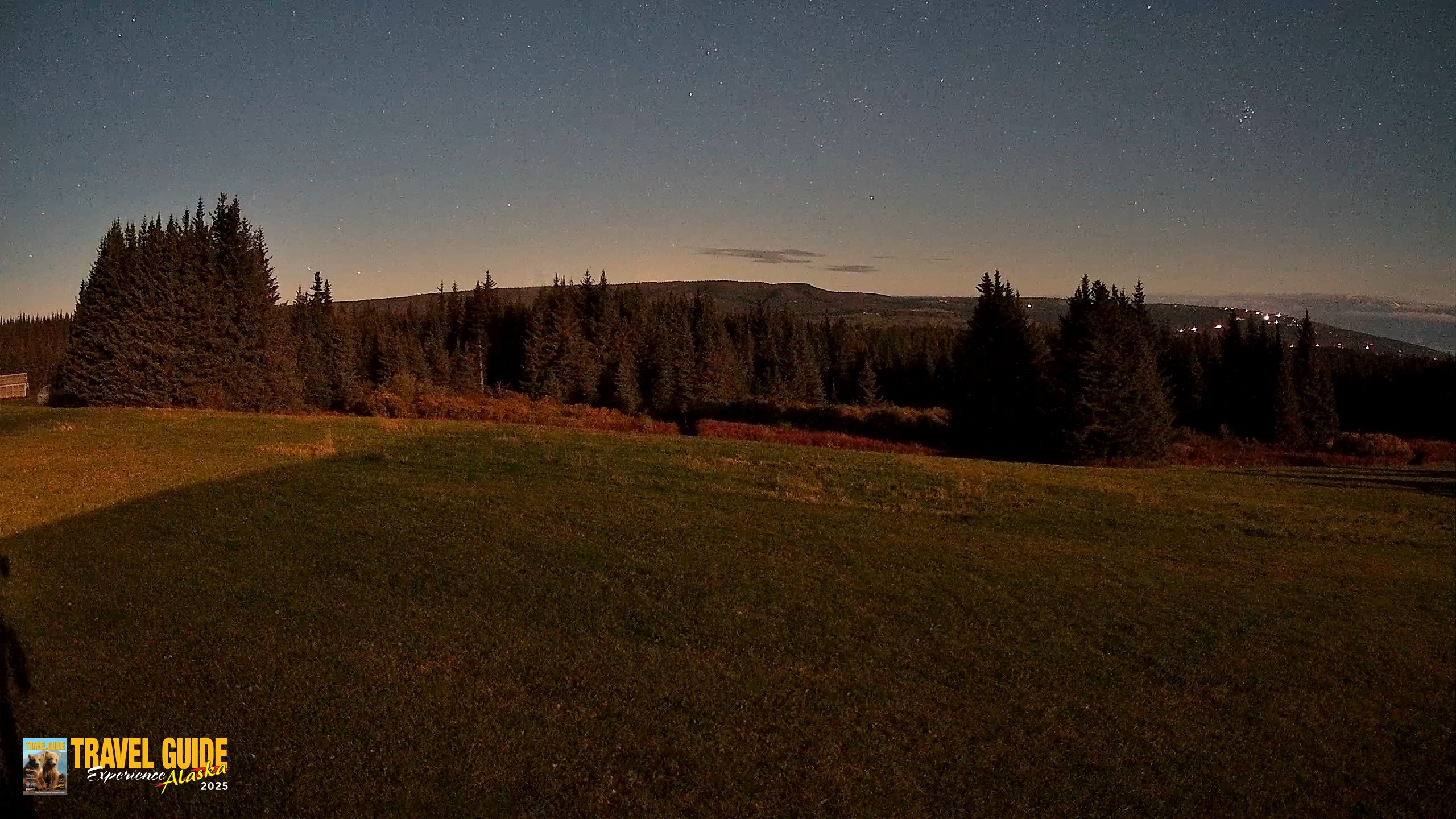 Snapshot of Homer Alaska Northern Lights Live Cam taken Sep 22, 2026, 10:25pm AKDT