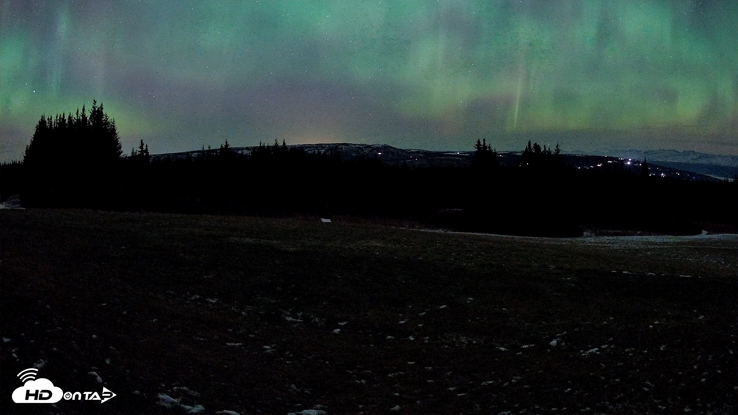 Snapshot of Homer Alaska Northern Lights Live Cam taken Dec 12, 2025, 6:40am AKST