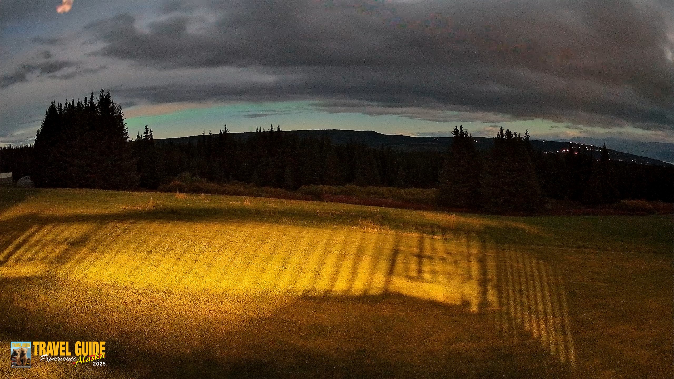 Snapshot of Homer Alaska Northern Lights Live Cam taken Sep 24, 2026, 10:07pm AKDT