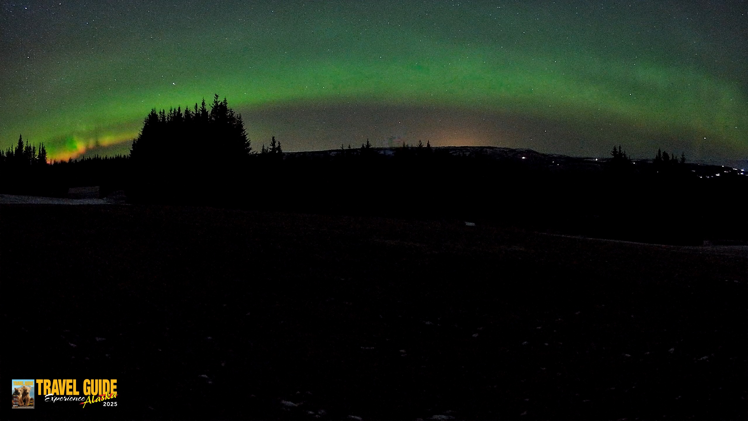 Snapshot of Homer Alaska Northern Lights Live Cam taken Dec 18, 2025, 1:44am AKST