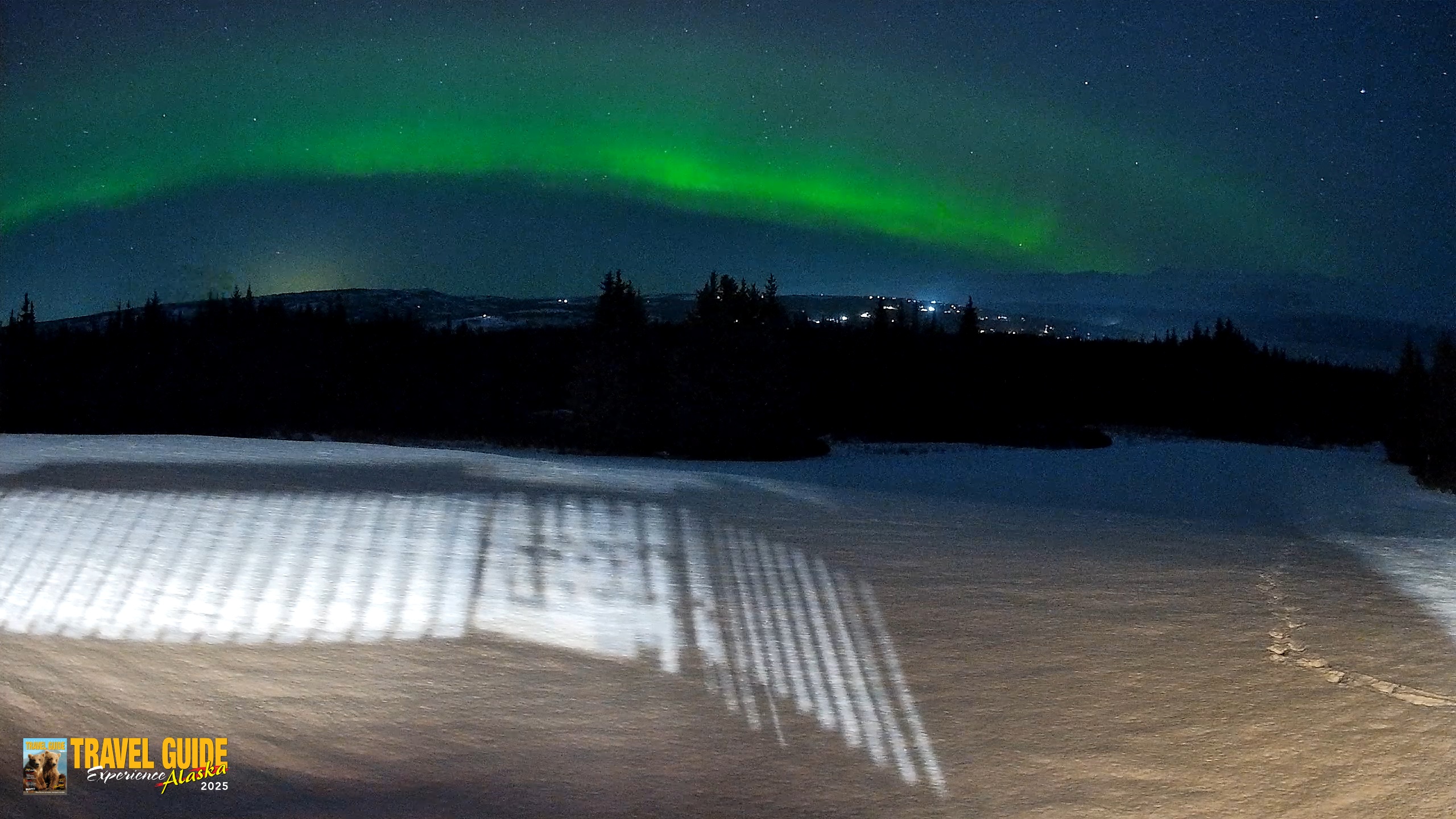 Snapshot of Homer Alaska Northern Lights Live Cam taken Feb 15, 2026, 7:55pm AKST