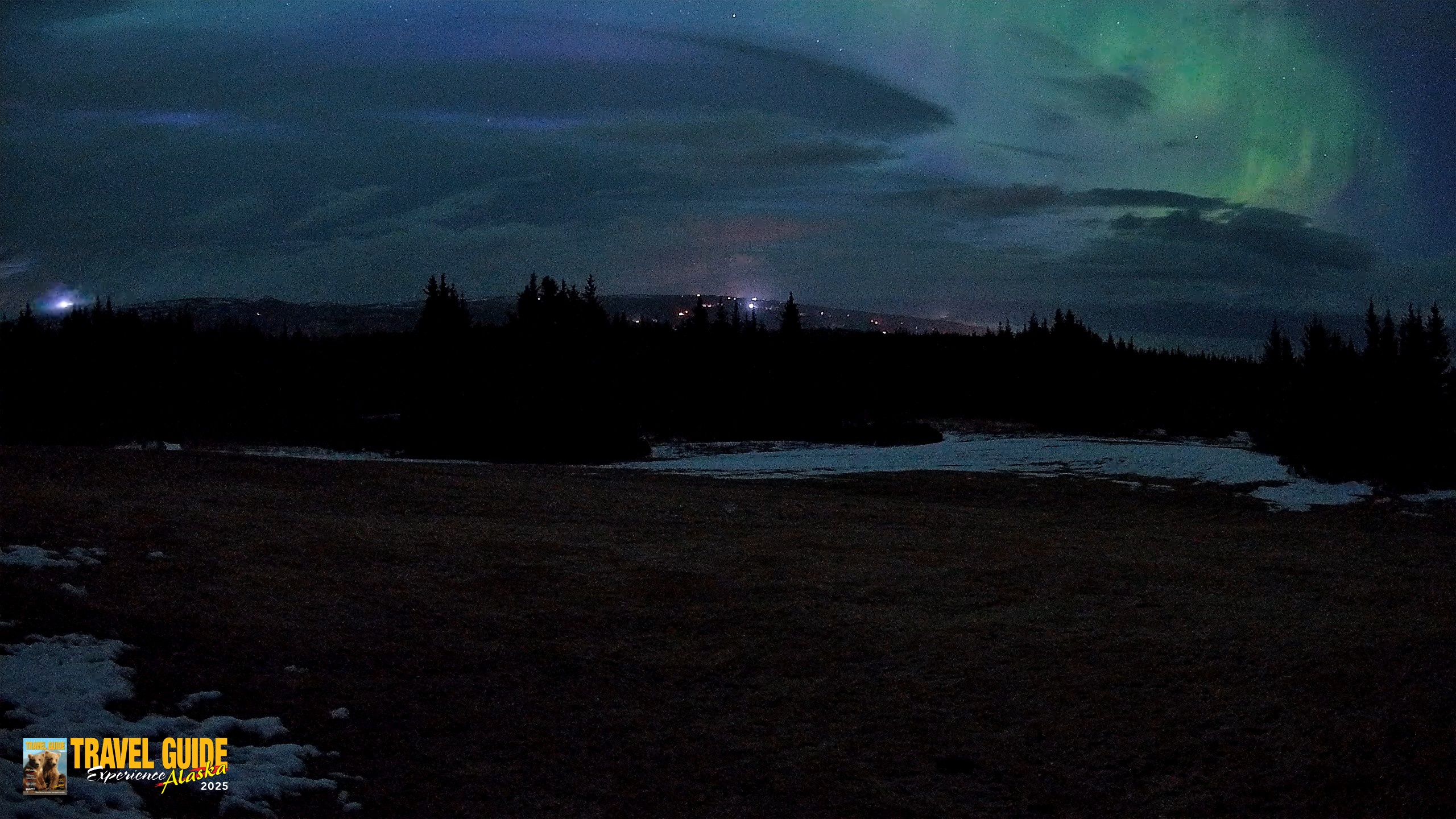 Snapshot of Homer Alaska Northern Lights Live Cam taken Apr 20, 2026, 4:05am AKDT